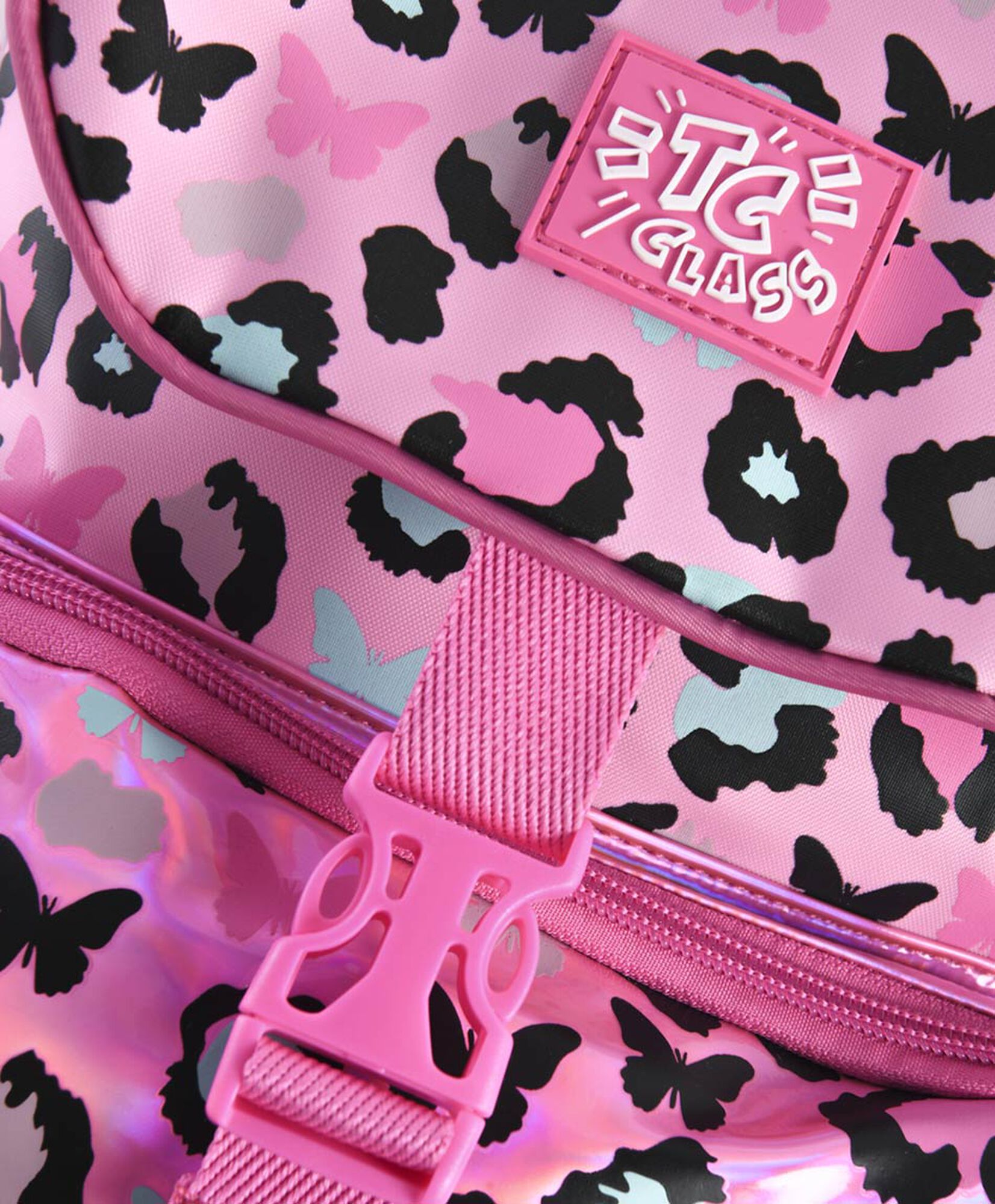 Mochila escolar rosada animal print Mochila escolar rosada animal print