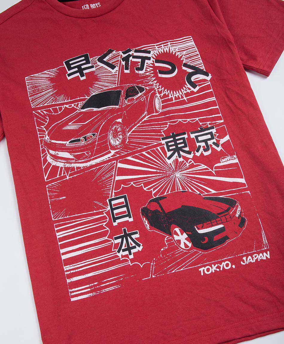 Polera ni&ntilde;o autos anim&eacute;