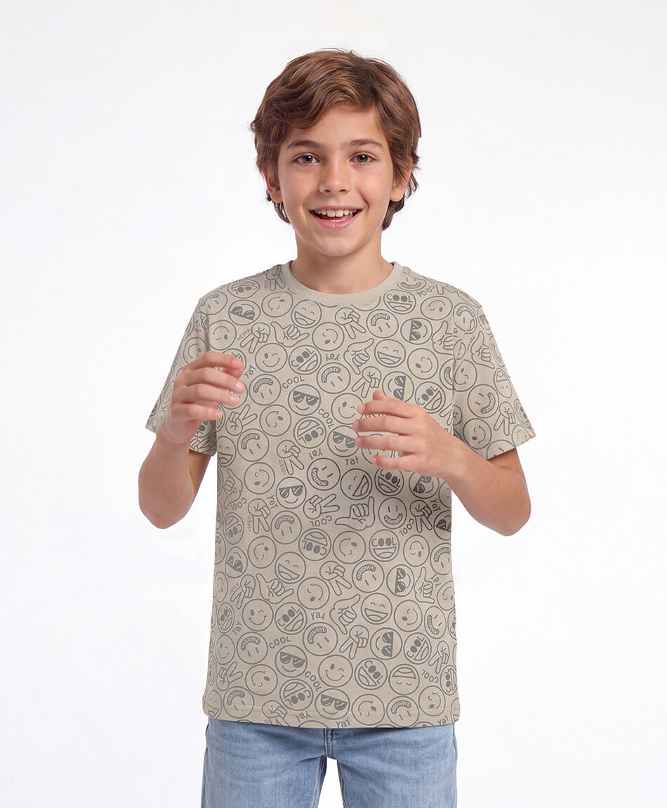 Polera ni&ntilde;o caritas