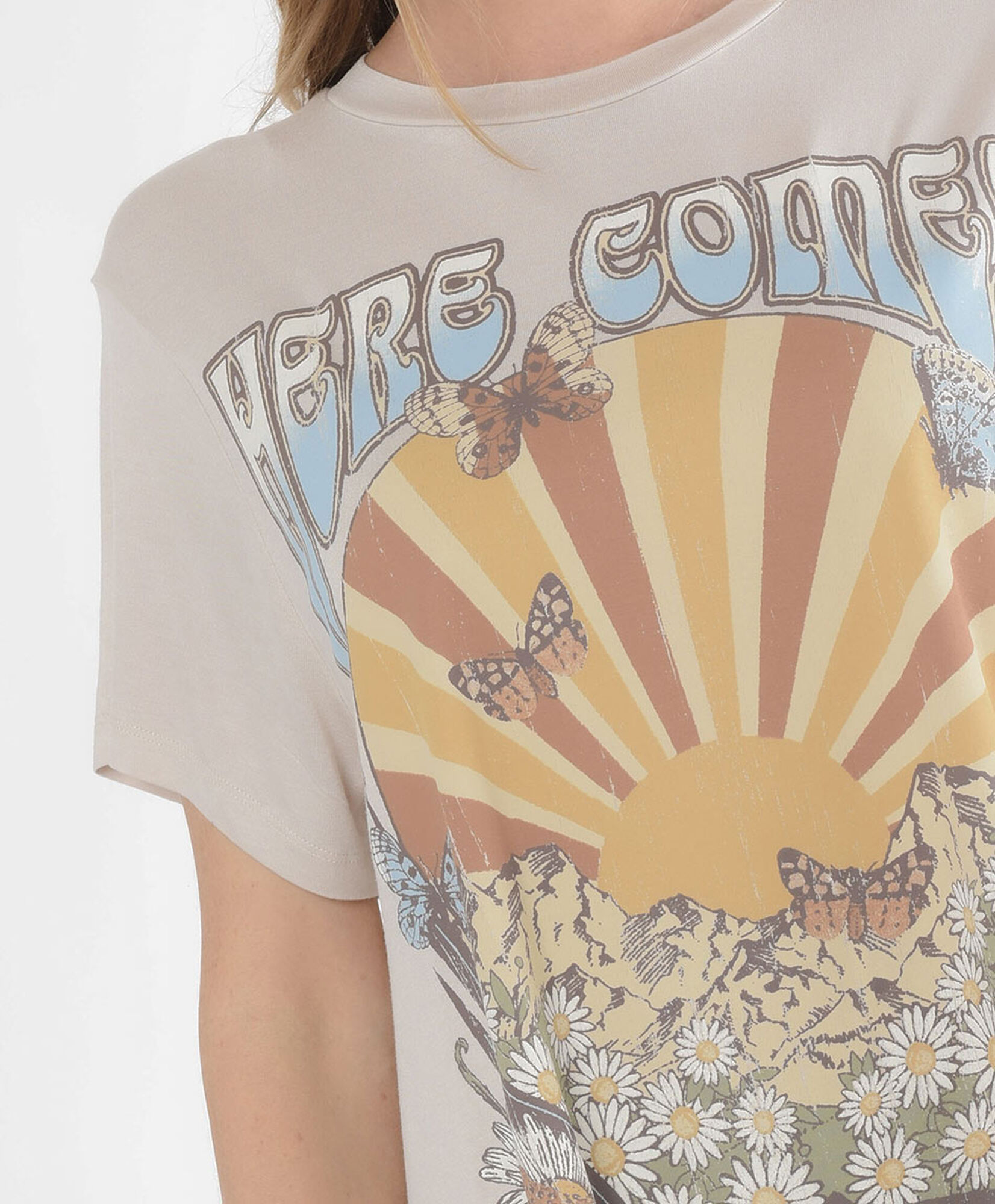 Polera mujer estampada hippie Polera mujer estampada hippie
