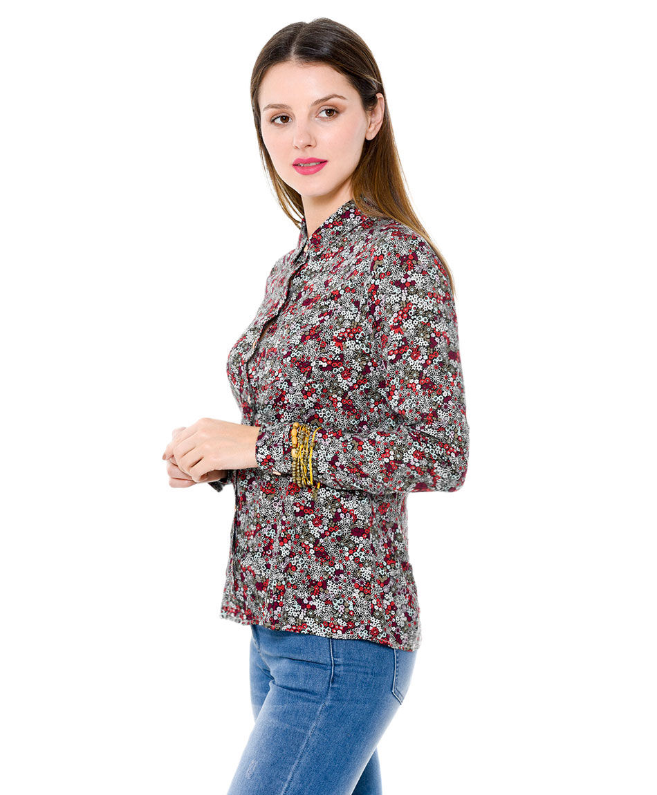 Blusa camisera flores