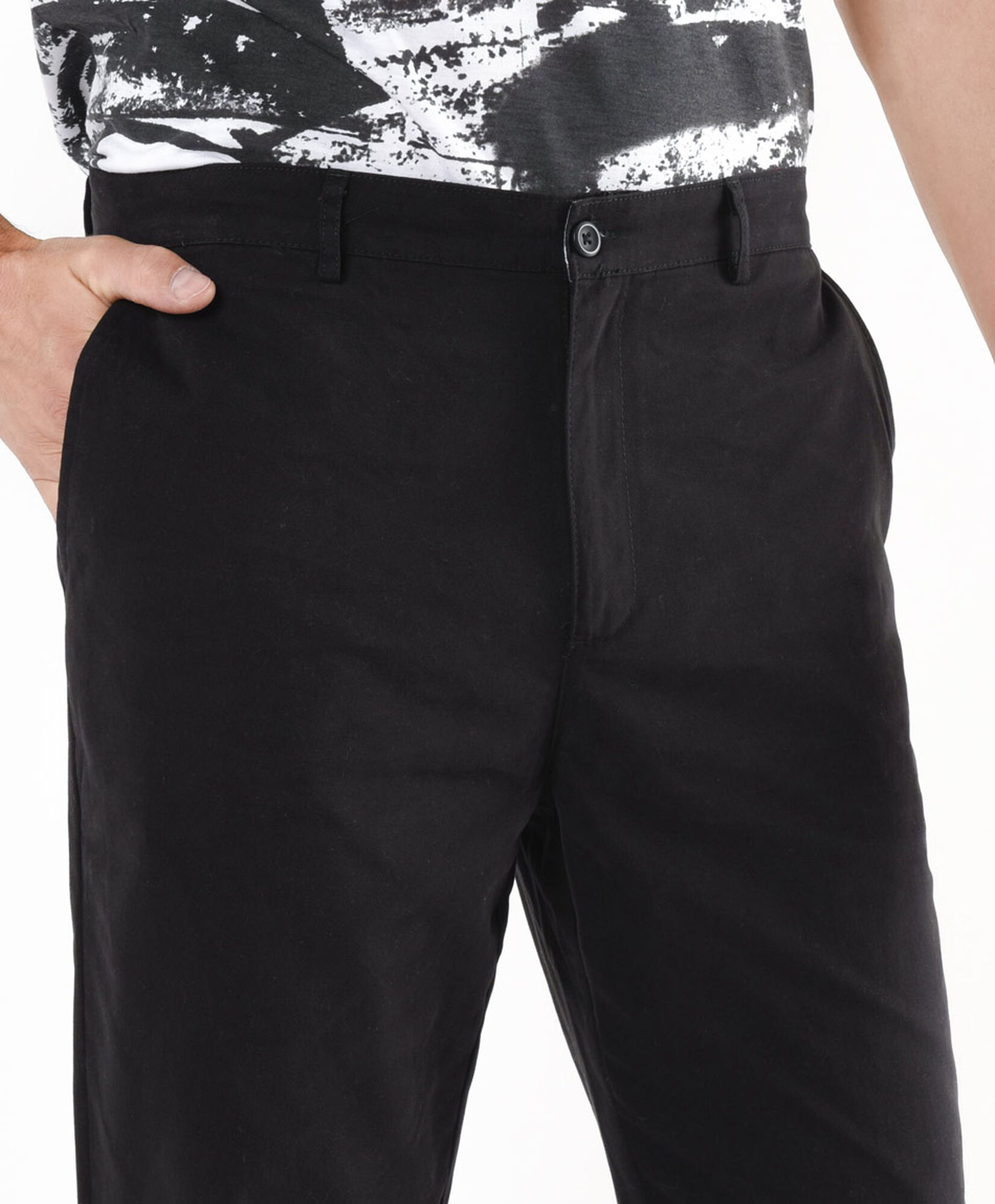 Pantalón hombre liso negro Pantalón hombre liso negro