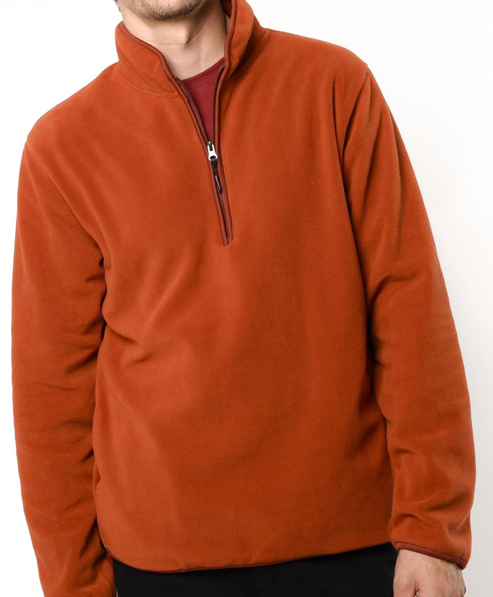 Polar hombre clásico medio cierre liso color Polar hombre clásico medio cierre liso color