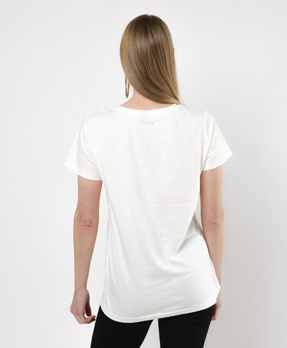 Polera mujer estampado tierra