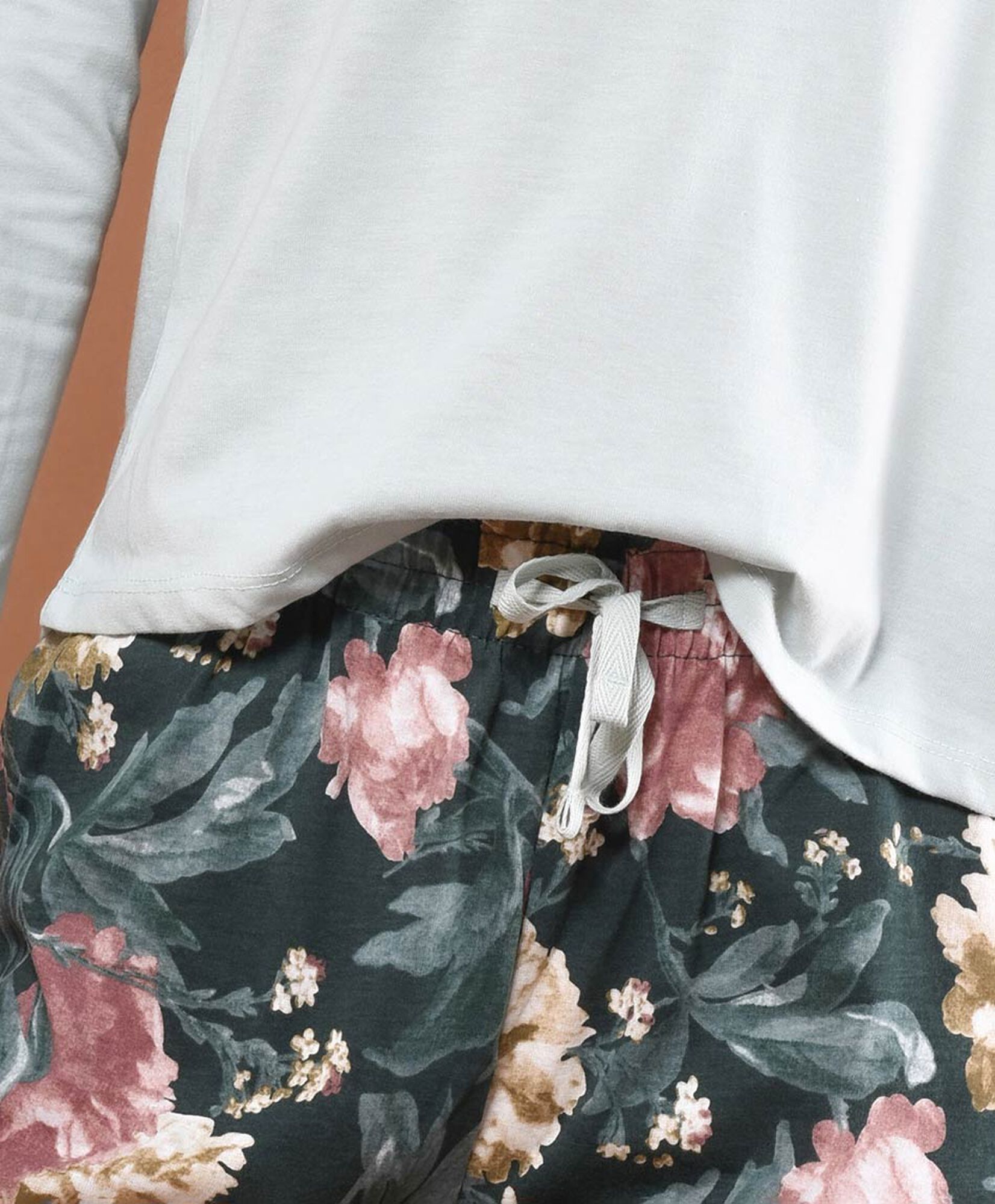 Pijama mujer floral y encaje 2 piezas Pijama mujer floral y encaje 2 piezas