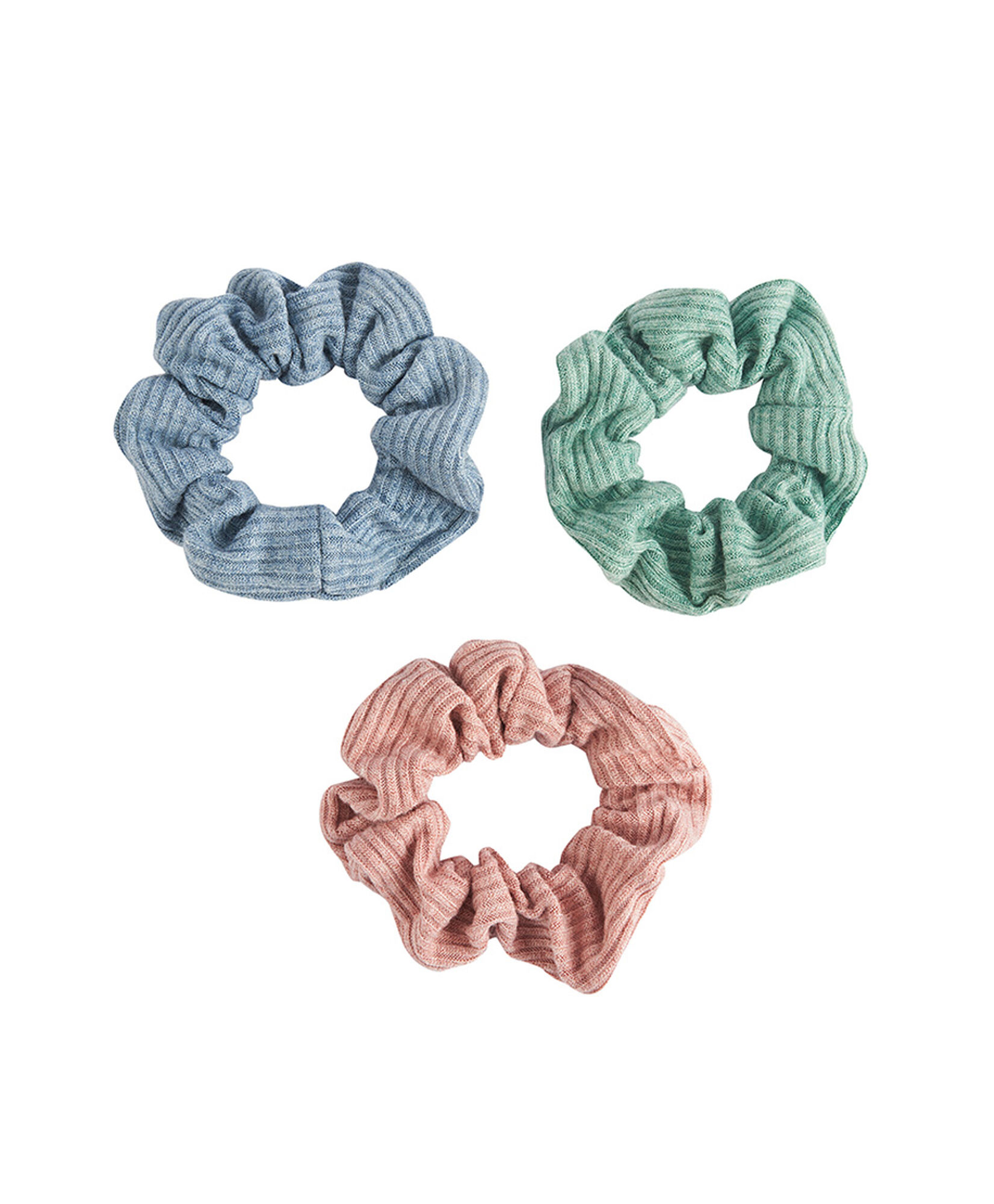 Set 3 scrunchies mujer textura Set 3 scrunchies mujer textura