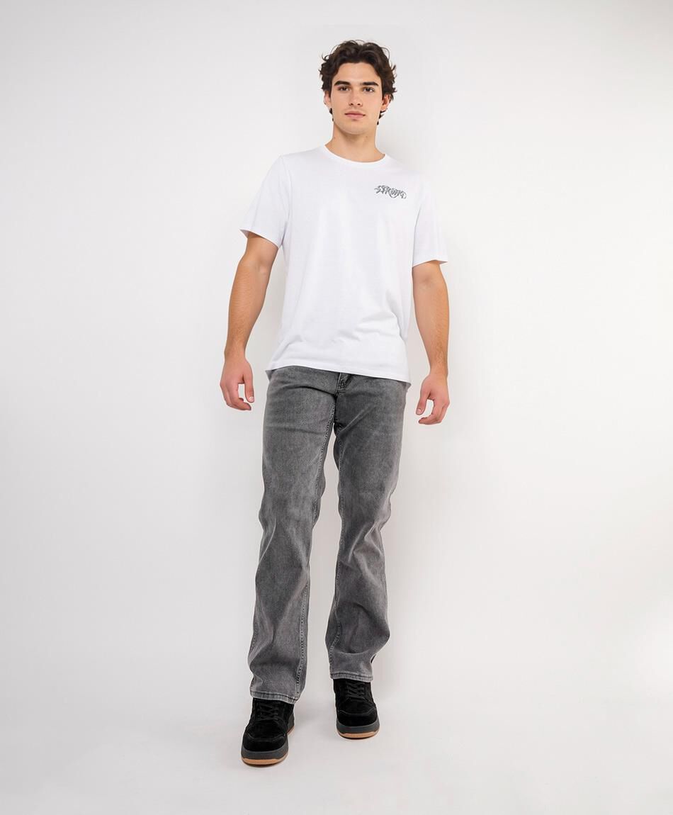 Jeans hombre gris casual