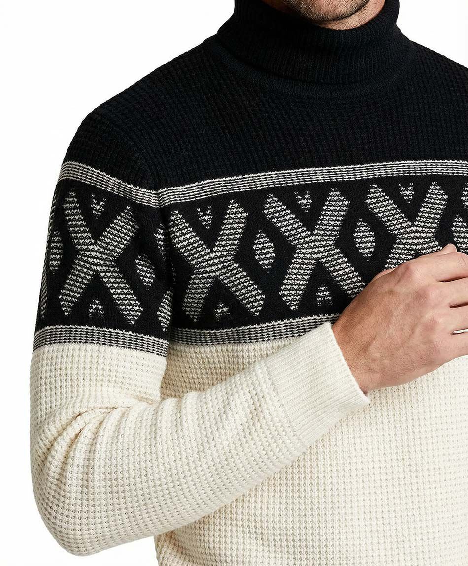 Sweater hombre lineas black