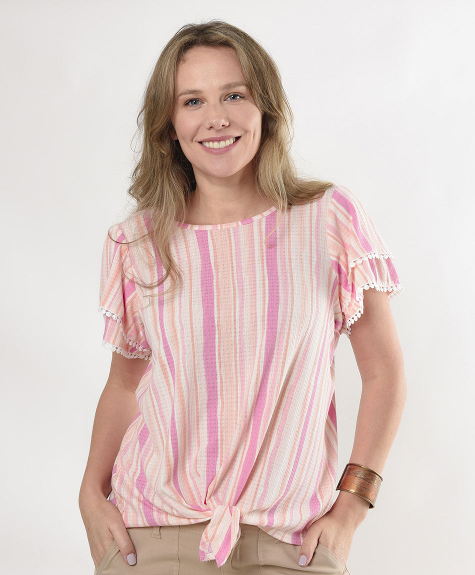 Polera mujer doble manga