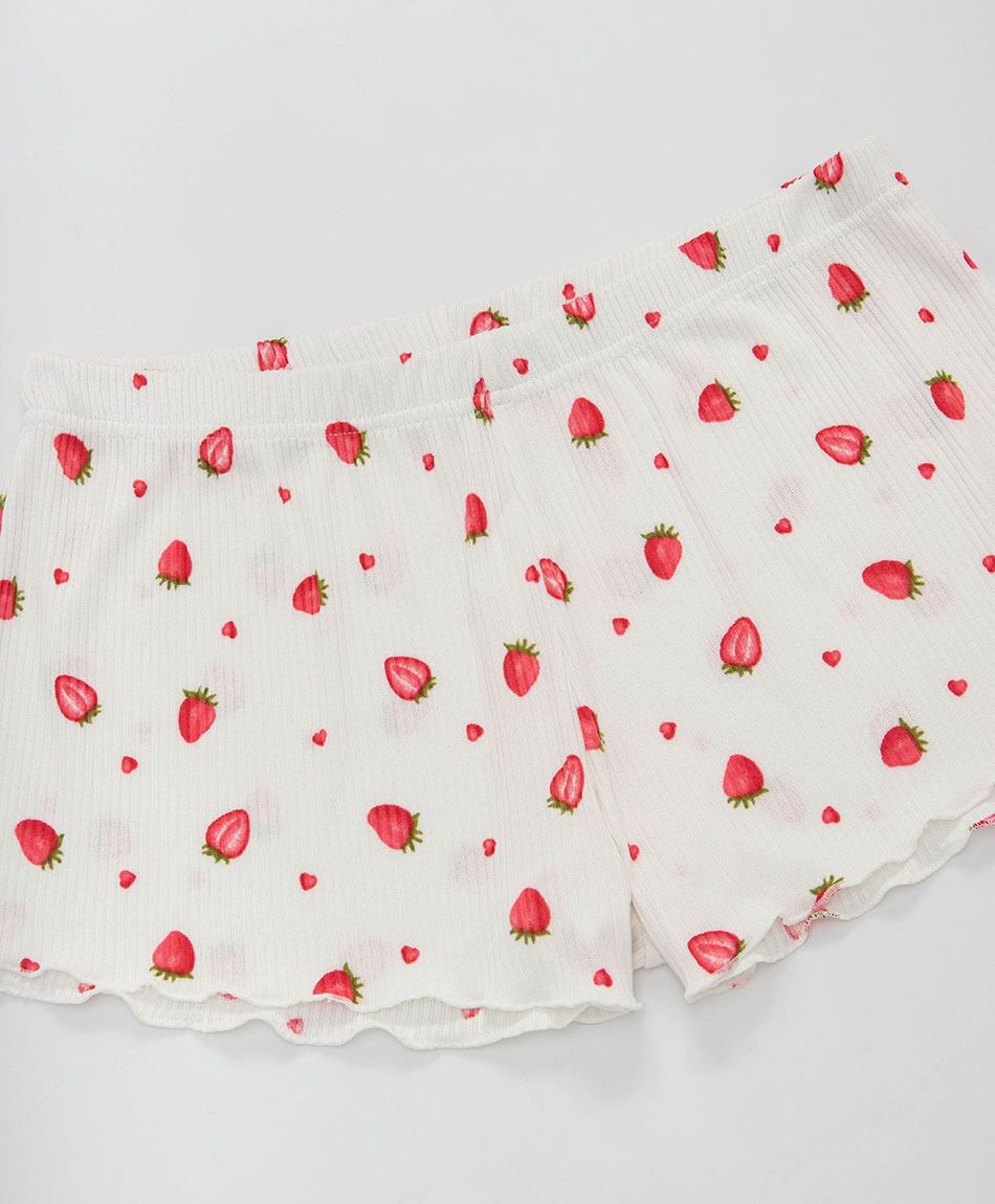 Pijama mujer short frutillas