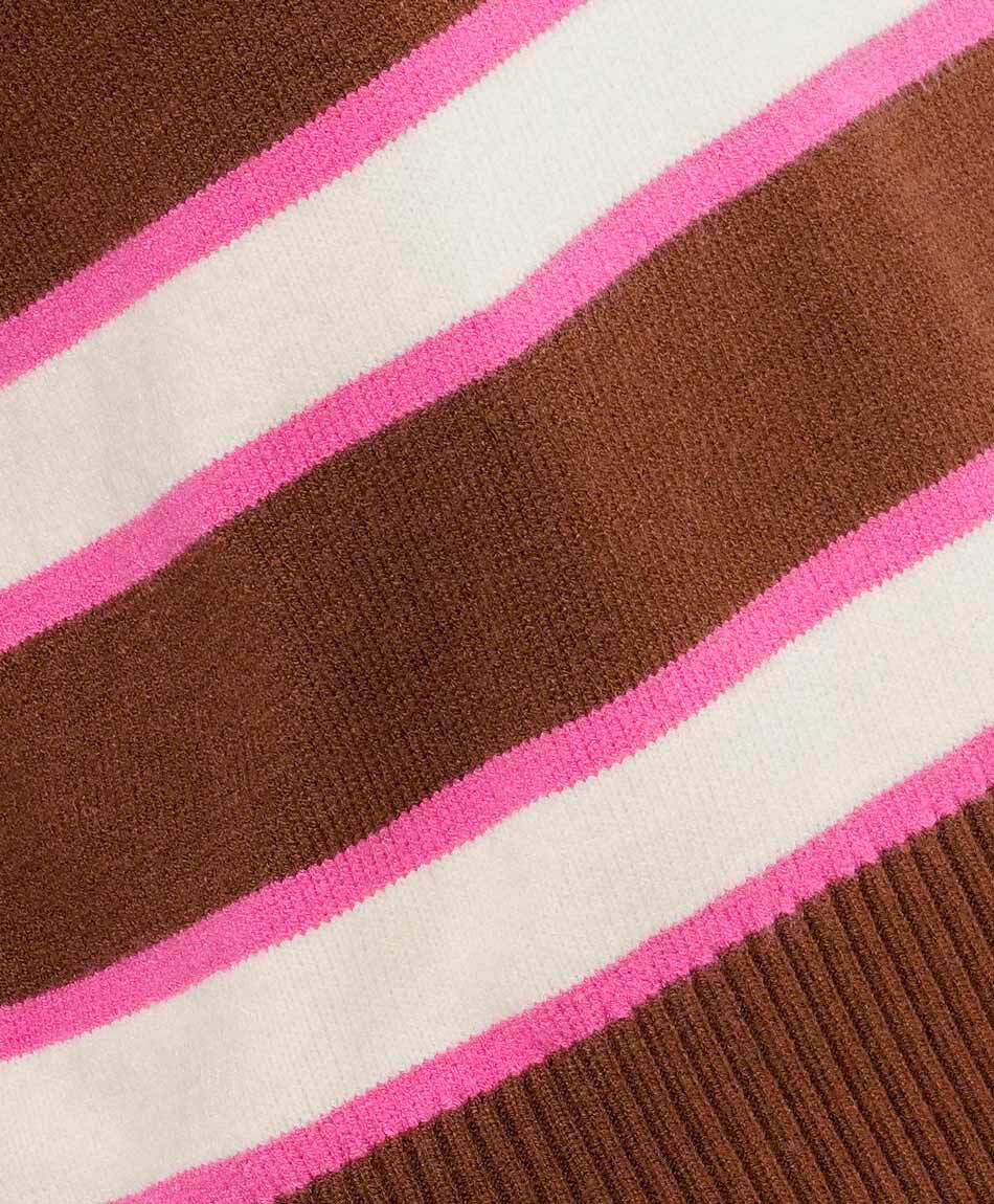 Sweater mujer rayas contraste