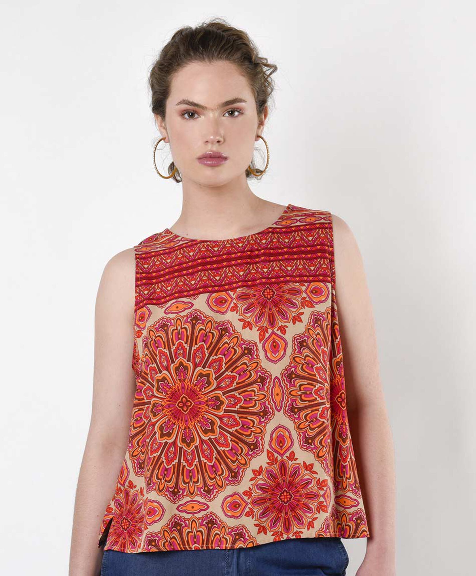 Blusa mujer estampado mandalas Blusa mujer estampado mandalas