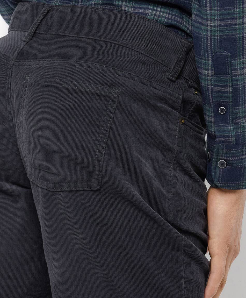 Pantal&oacute;n hombre corderoy gris