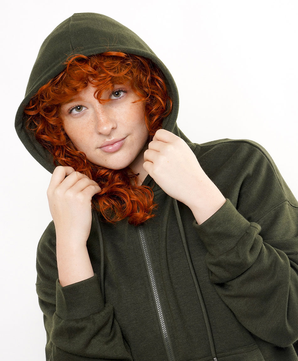 Poler&oacute;n mujer con cierre green