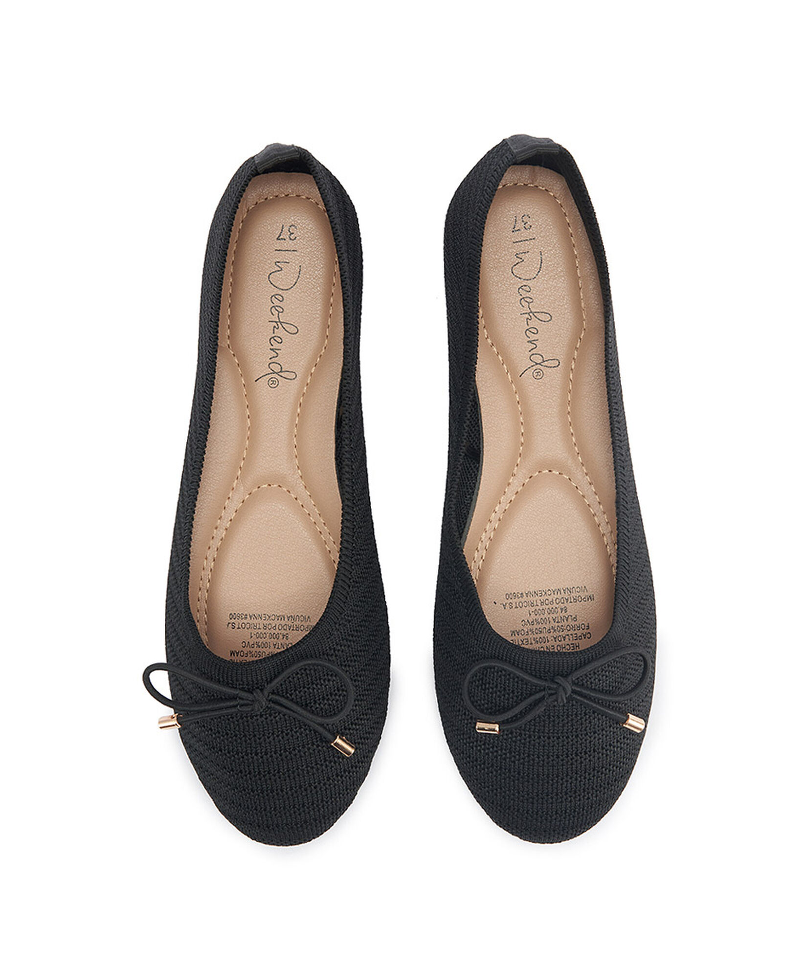 Ballerina mujer tejida negra Ballerina mujer tejida negra