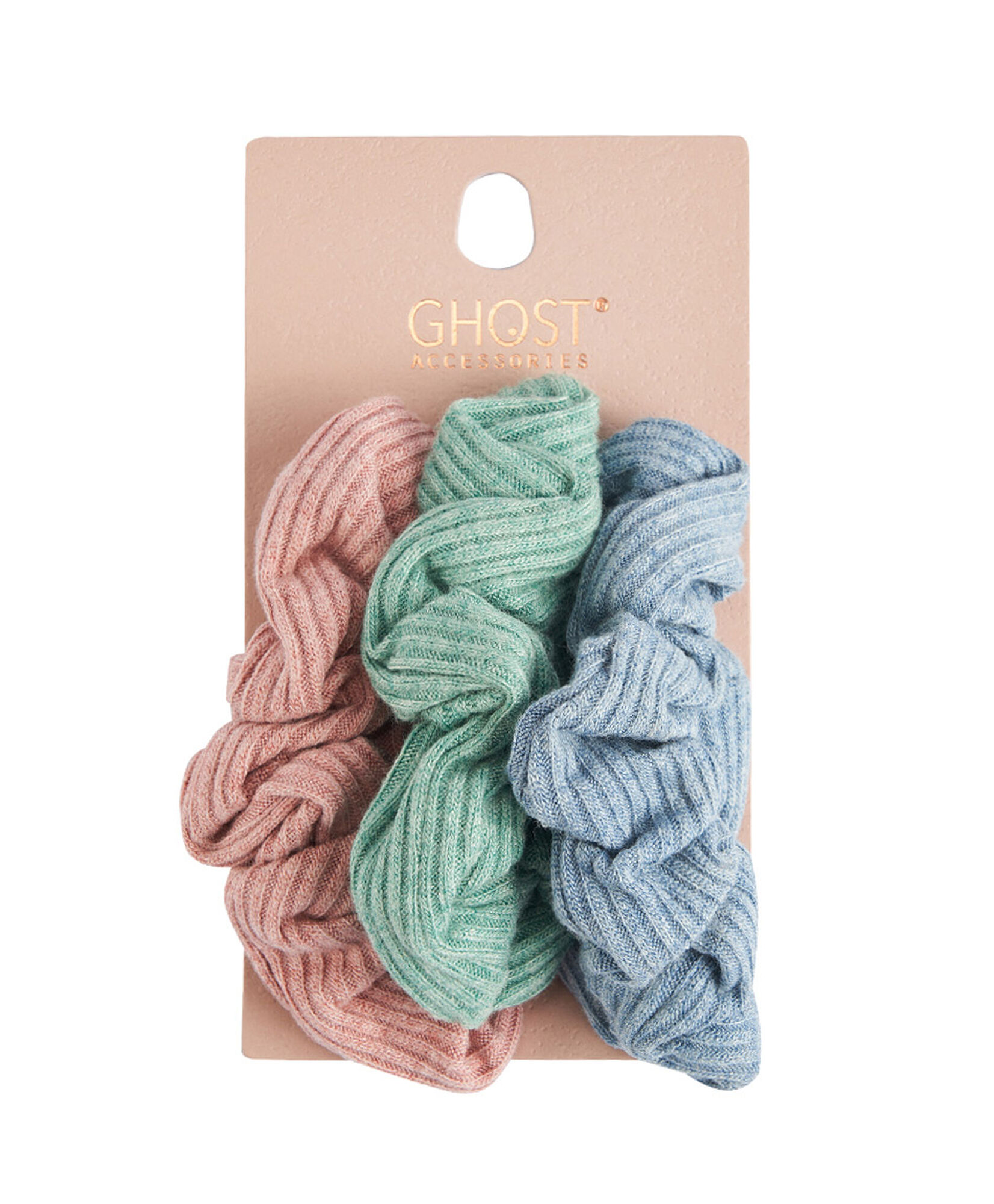 Set 3 scrunchies mujer textura Set 3 scrunchies mujer textura