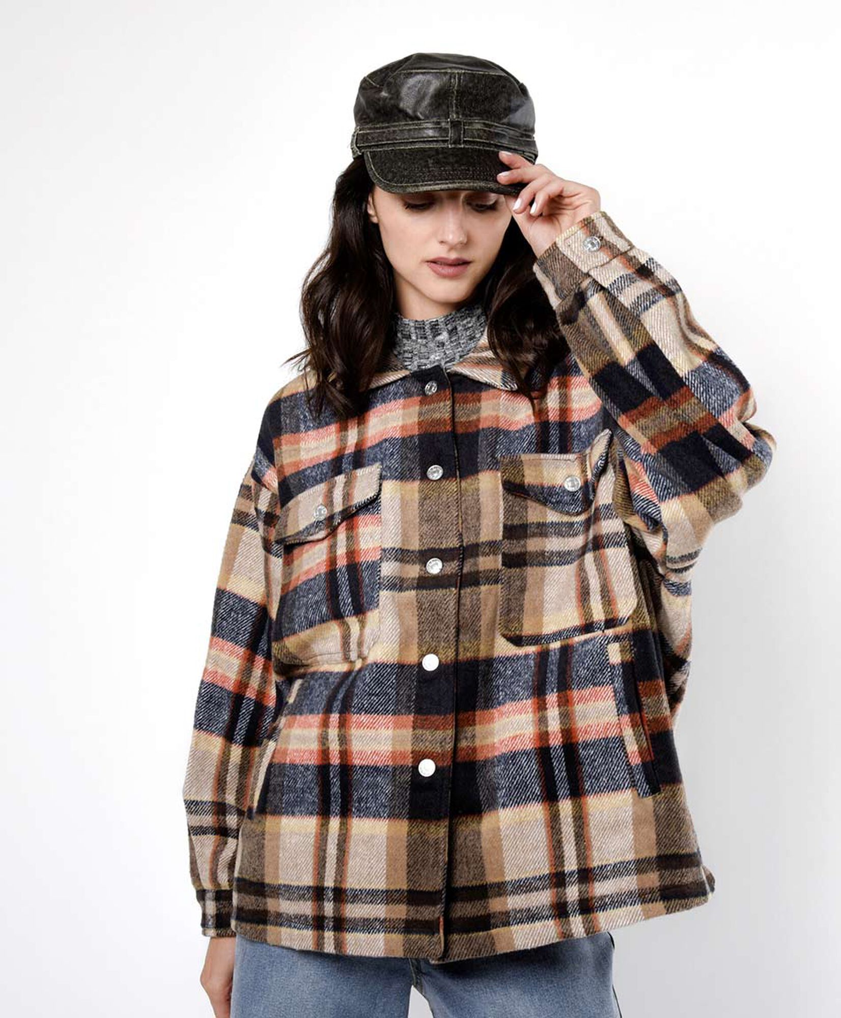 Chaqueta mujer escocesa Chaqueta mujer escocesa