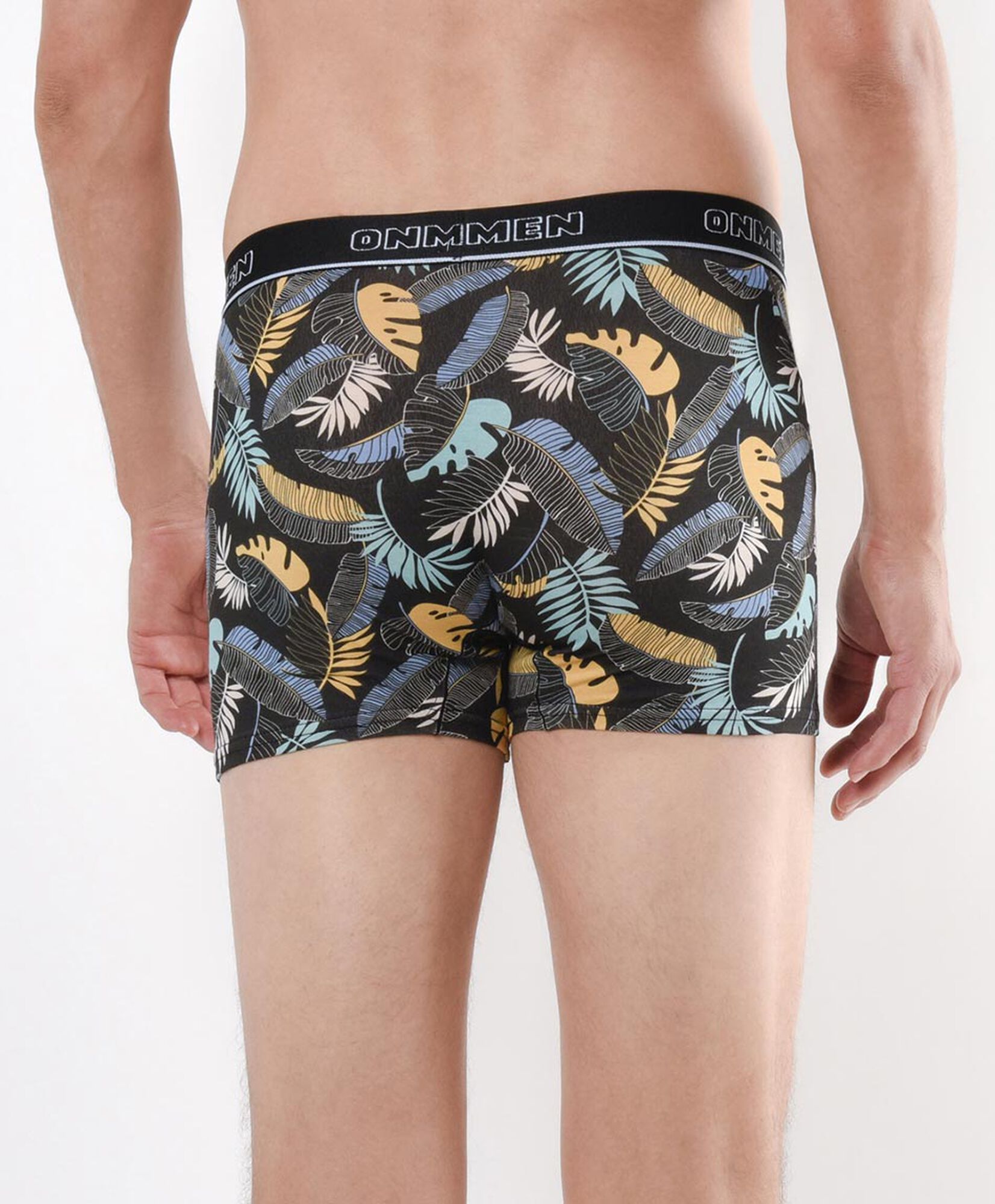 Pack 2 boxer hombre gris y hojas Pack 2 boxer hombre gris y hojas