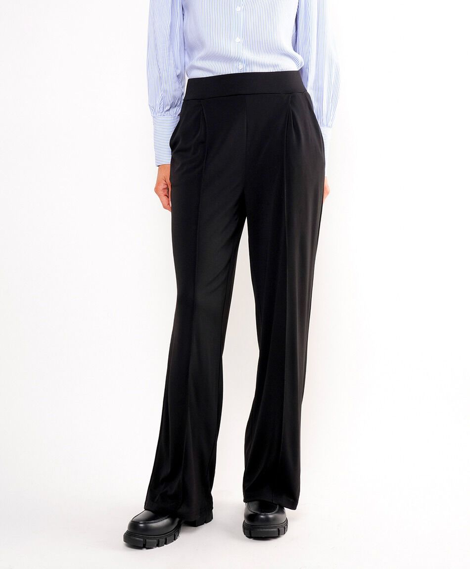 Pantal&oacute;n mujer ancho elasticado