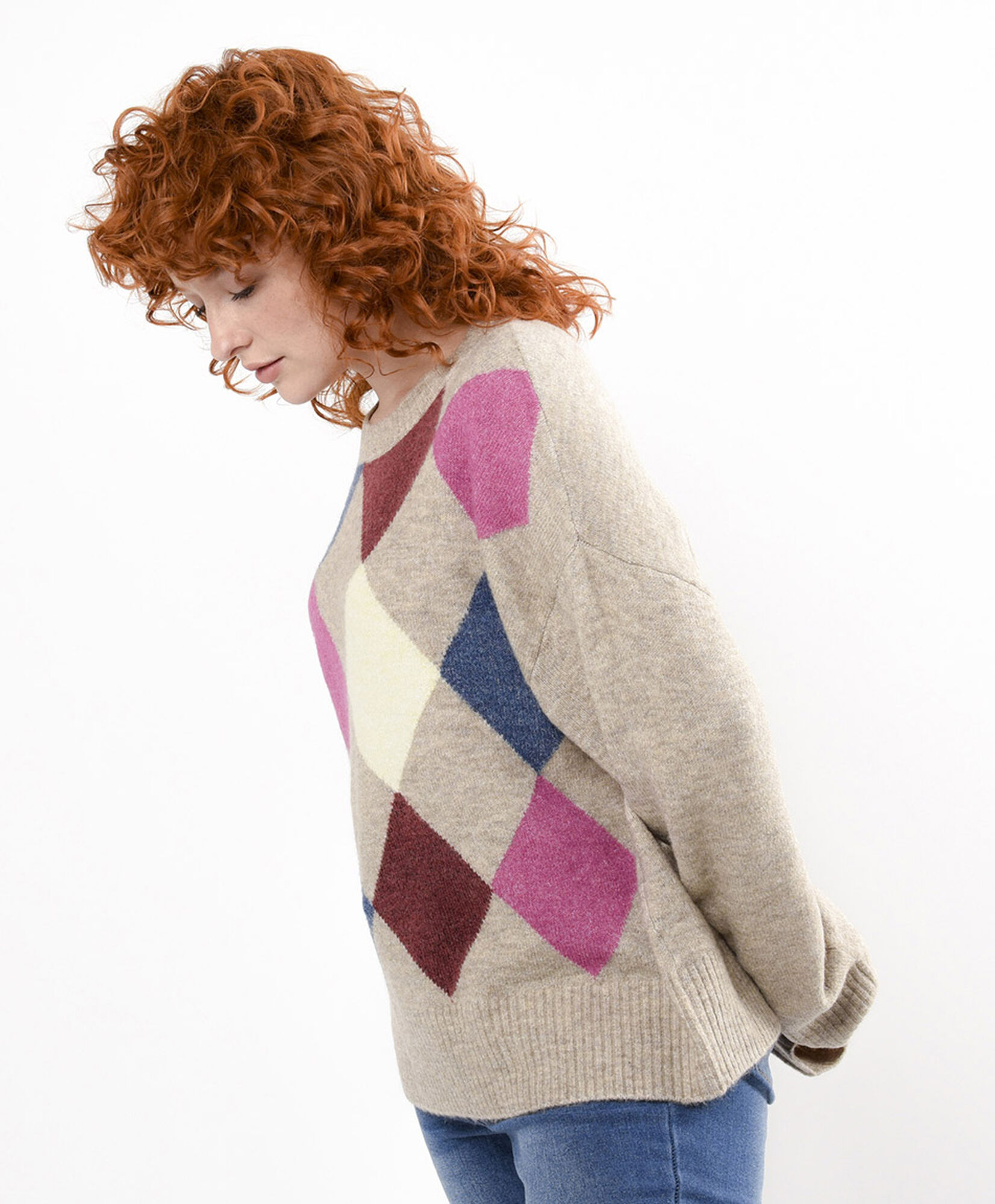 Sweater mujer rombos colores Sweater mujer rombos colores