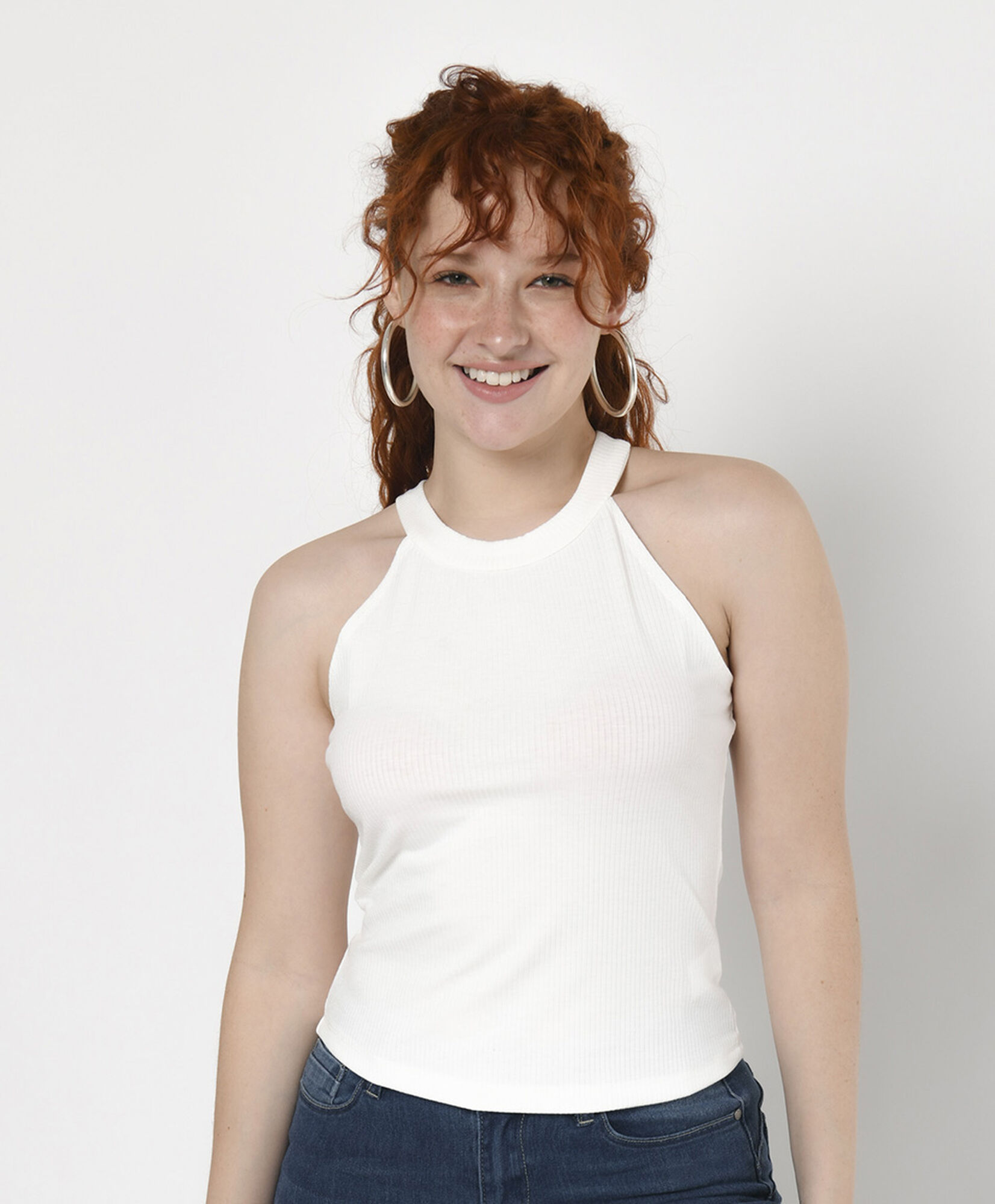Polera mujer acanalada ajustada Polera mujer acanalada ajustada