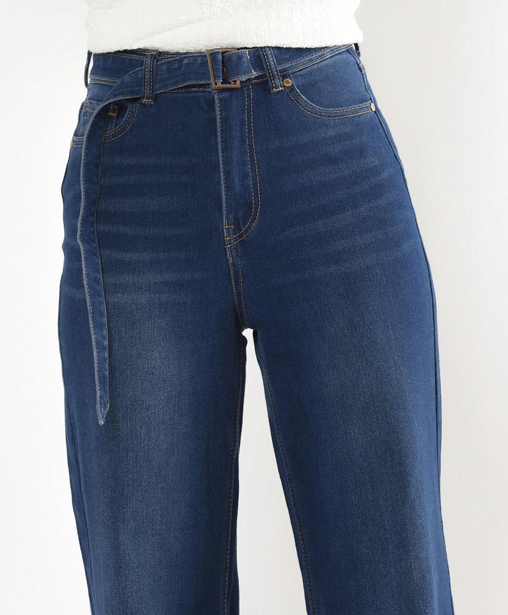 Jeans mujer cinturón wide Jeans mujer cinturón wide