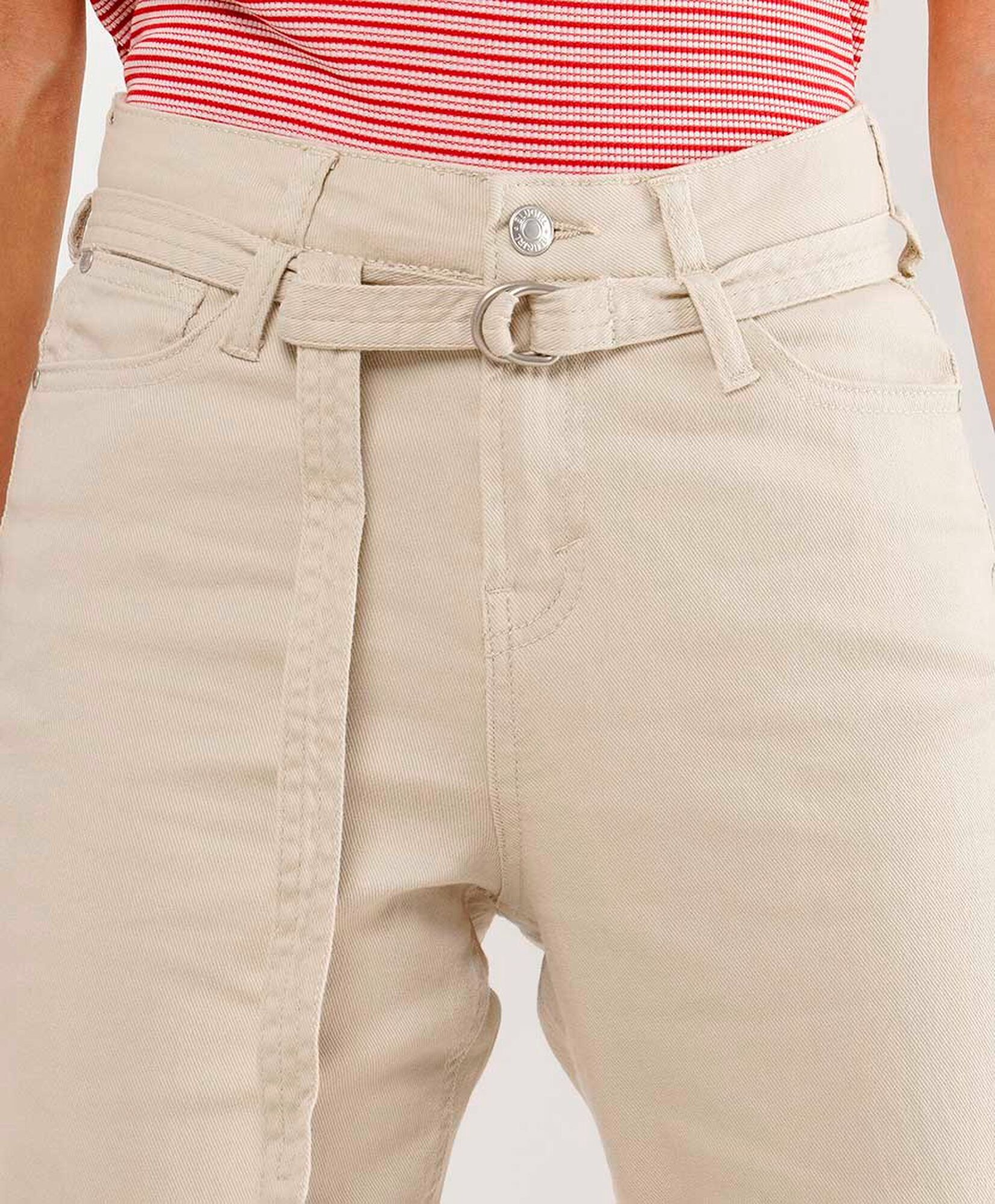 Jeans mujer lazo cinturón skinny fit Jeans mujer lazo cinturón skinny fit