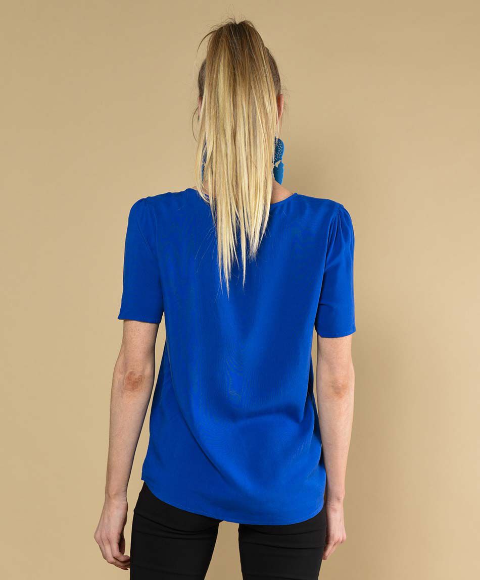 Blusa oversize manga corta