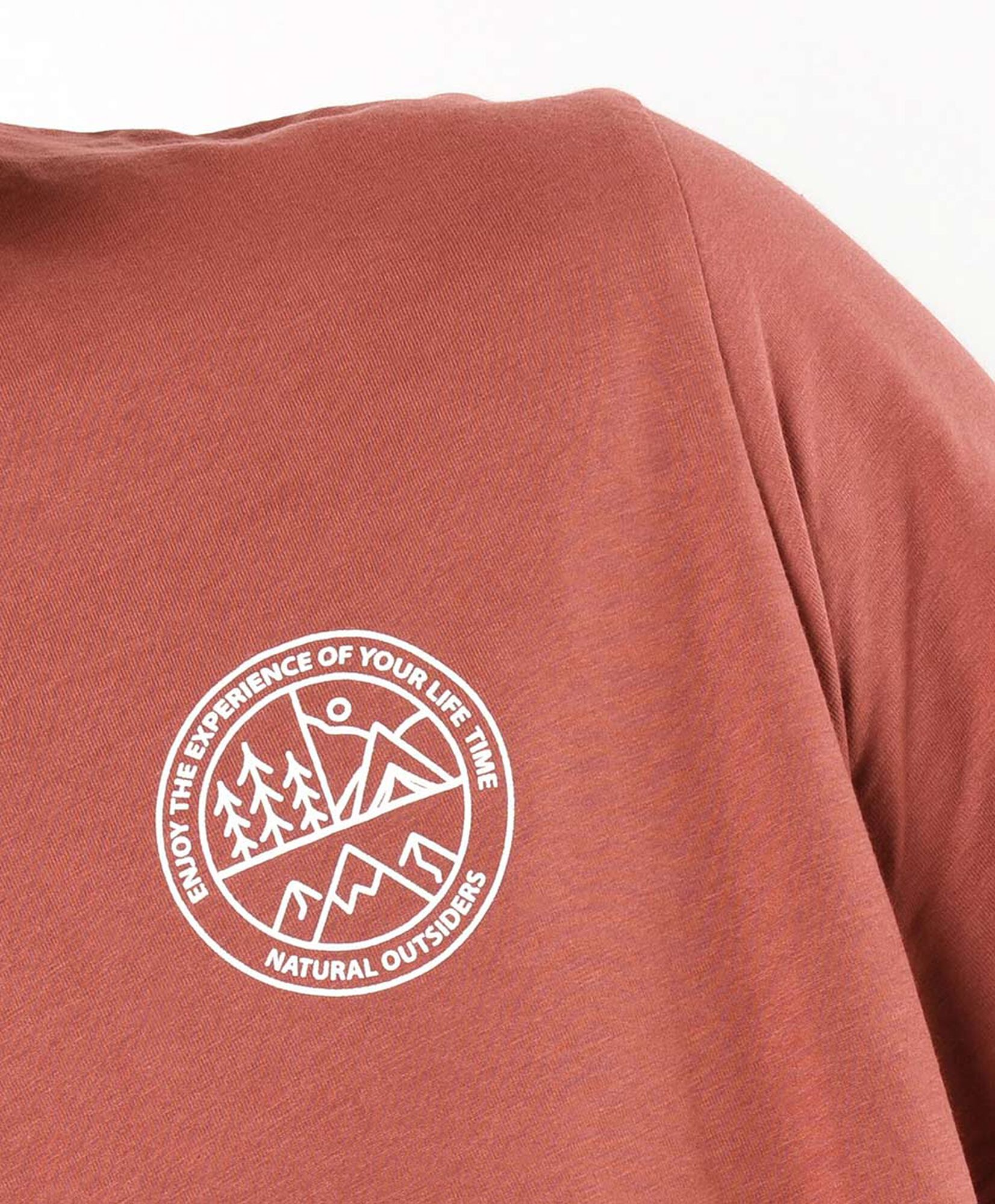 Polera hombre doble estampado montañas Polera hombre doble estampado montañas