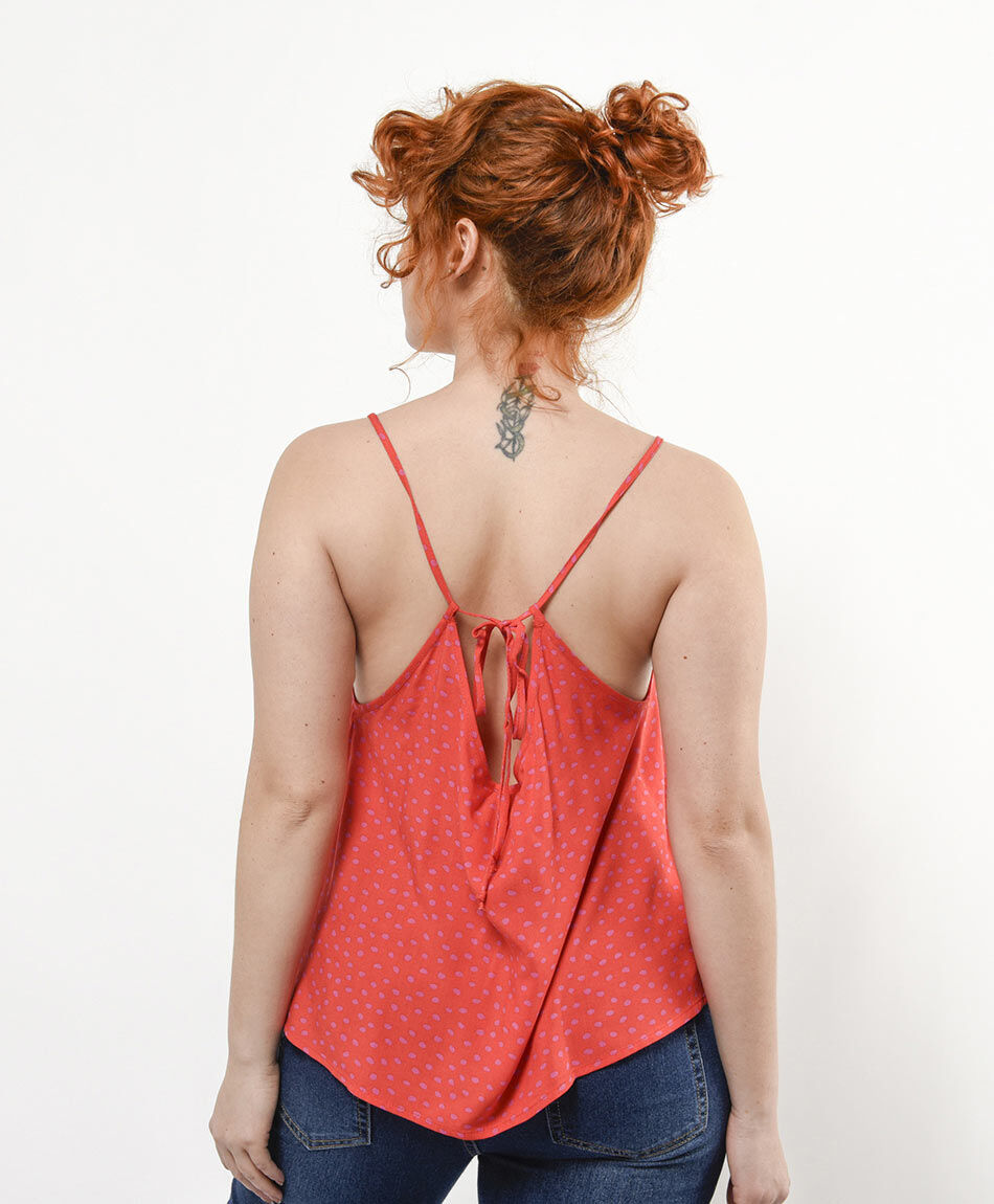 Blusa mujer top lunares