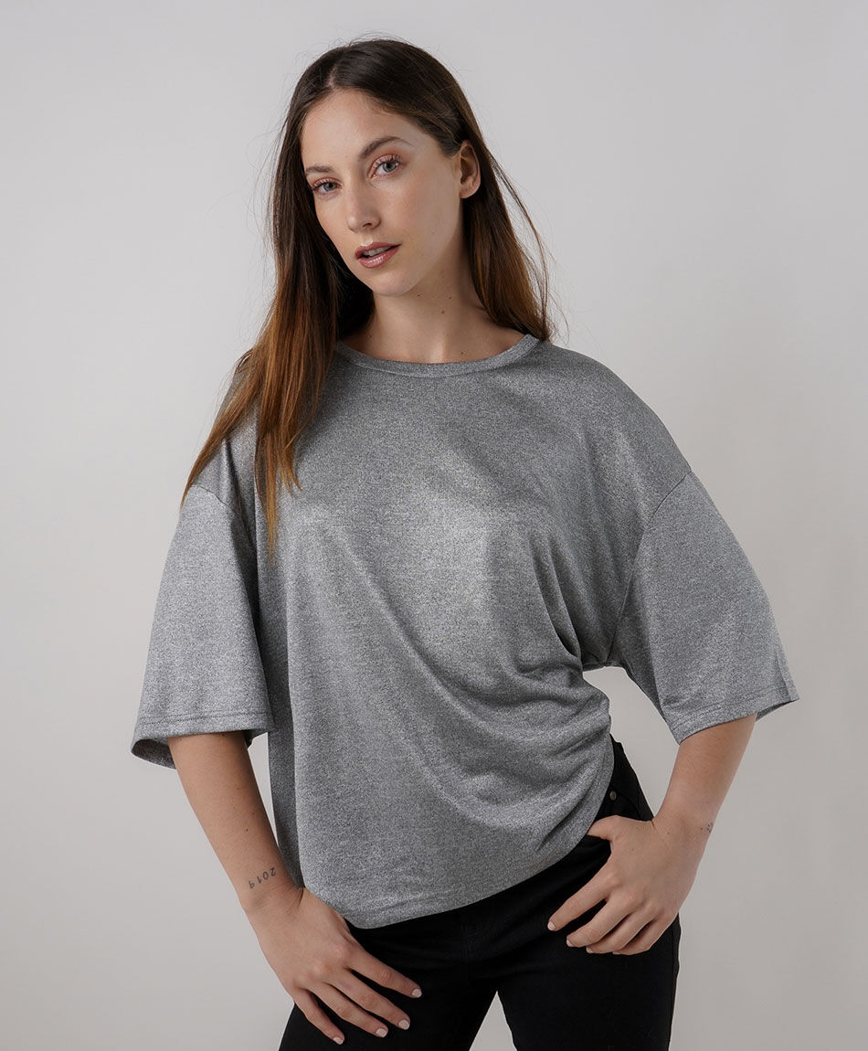 Polera mujer plata