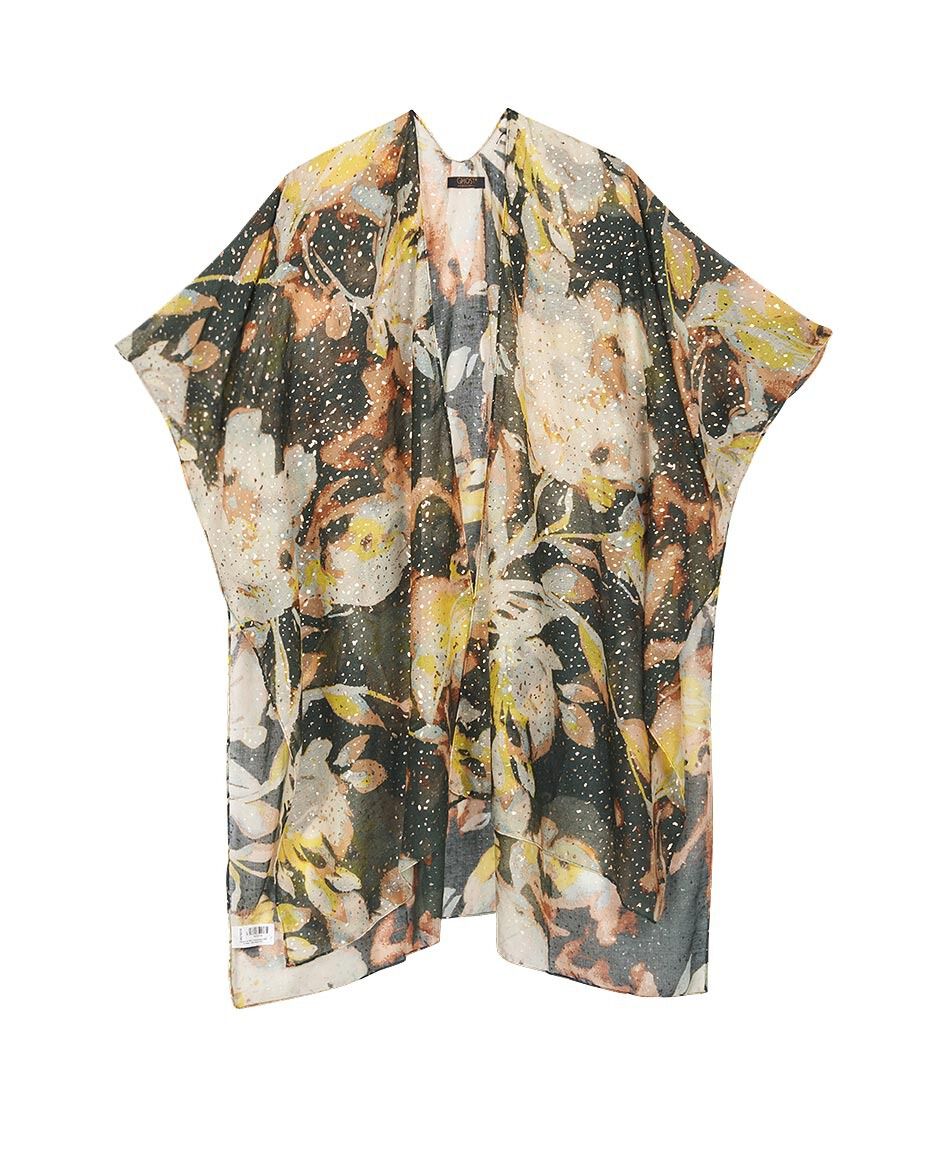 Pareo mujer flores brillos