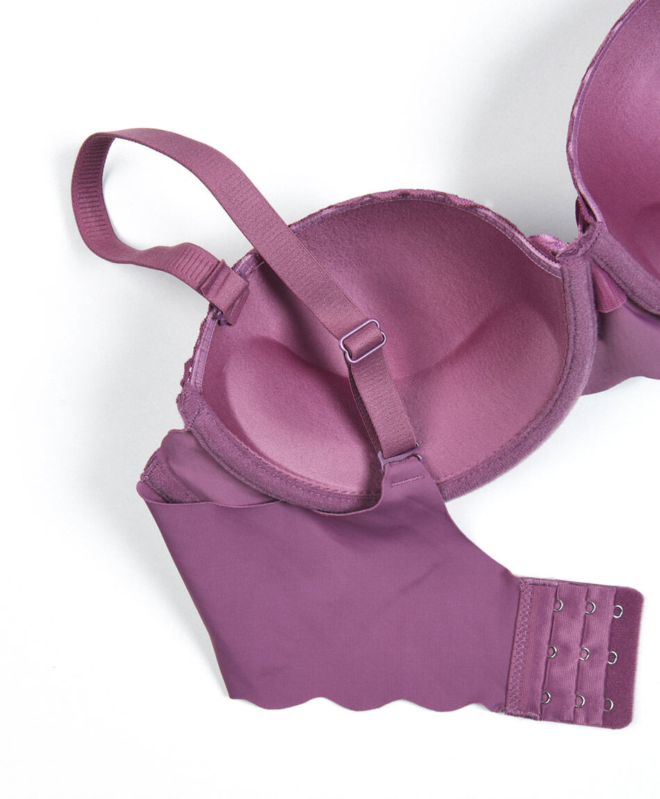 Sost&eacute;n mujer encajes floreados seamless