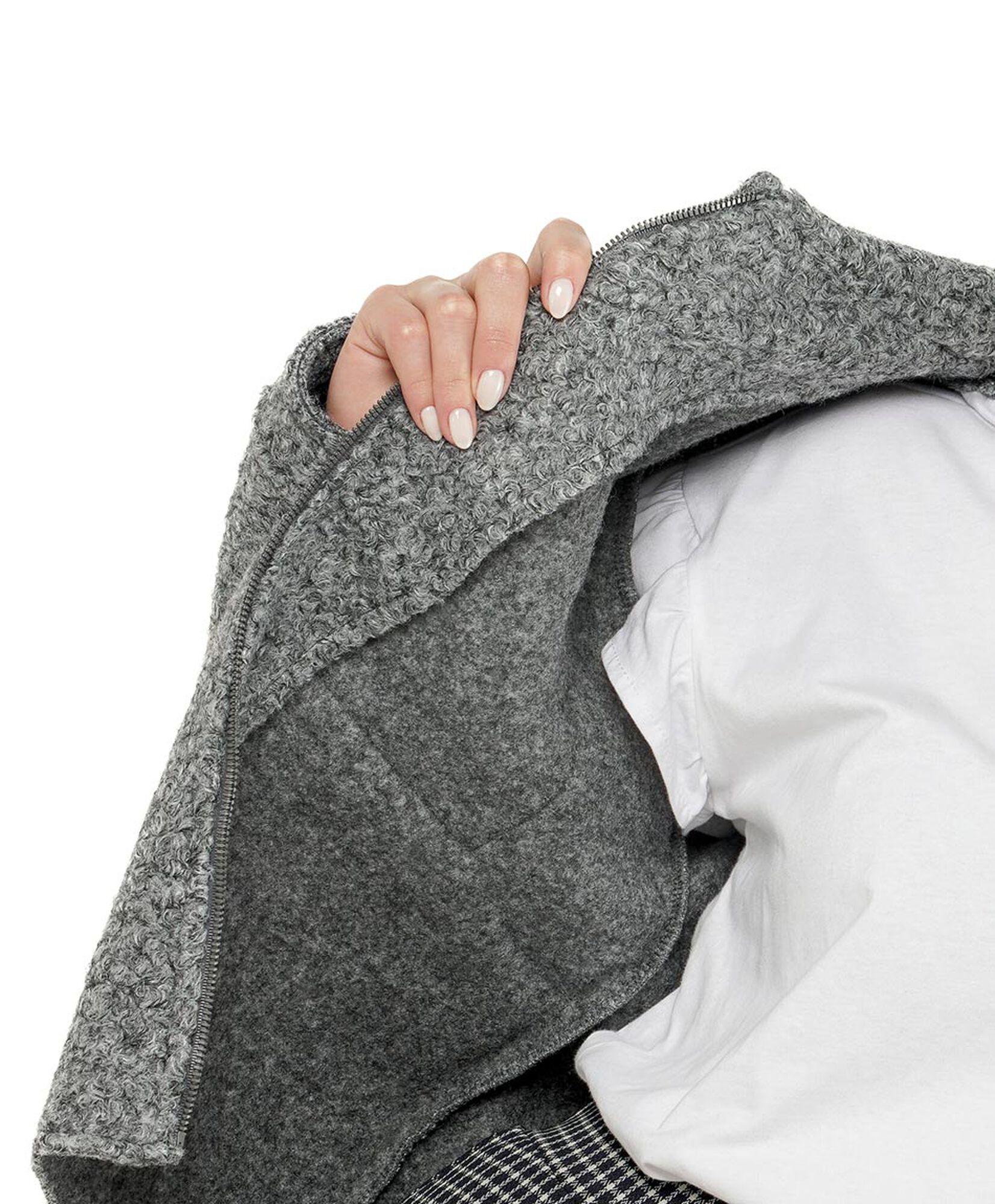 Chaqueta mujer doble bolsillo corta Chaqueta mujer doble bolsillo corta