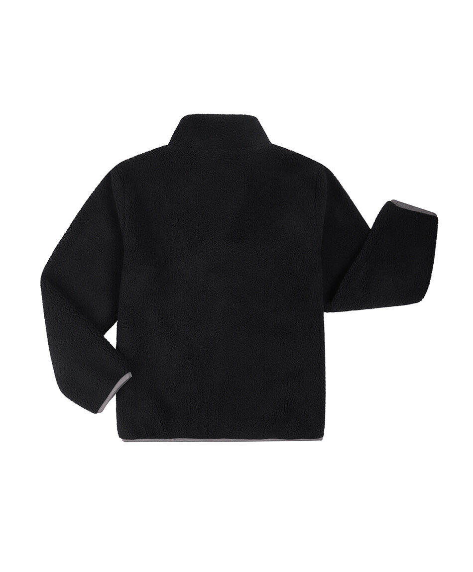Chaqueta hombre polar sherpa black