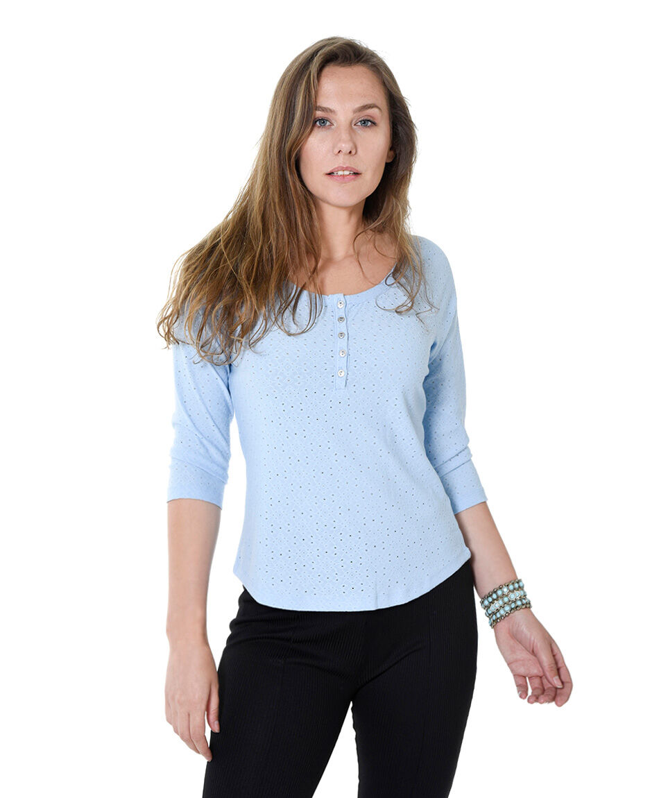Polera jacquard