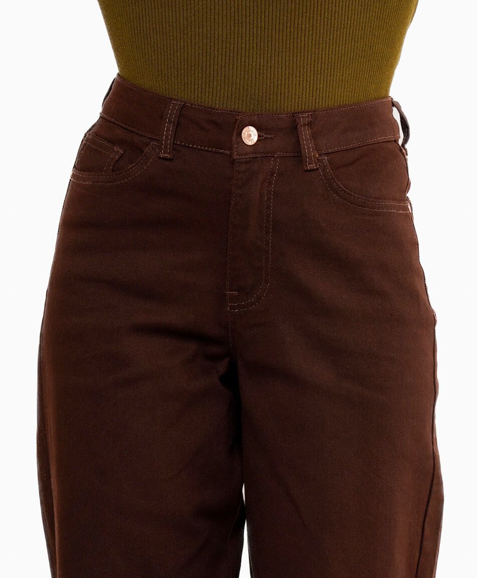 Pantal&oacute;n mujer cl&aacute;sico chocolate