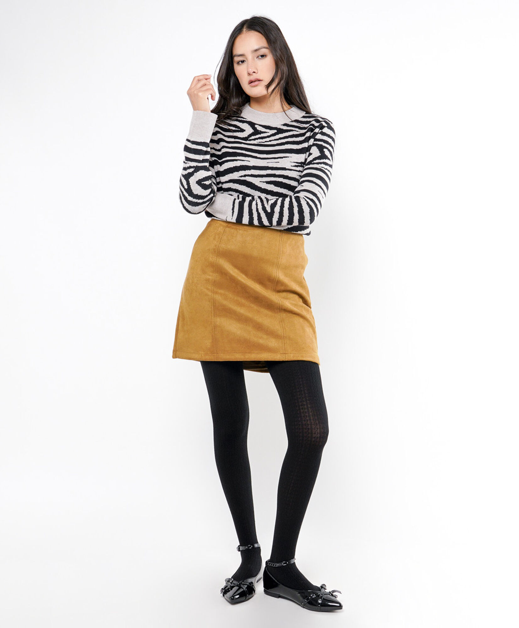 Mini falda mujer amarilla suede Mini falda mujer amarilla suede