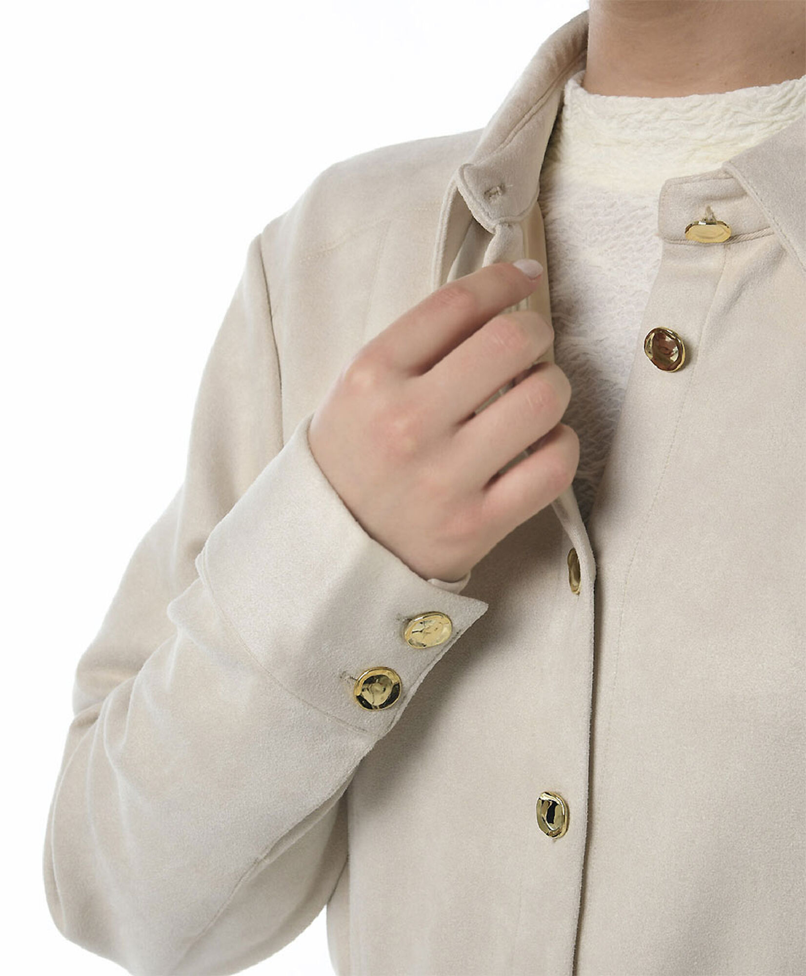 Chaqueta mujer gamuza lazo Chaqueta mujer gamuza lazo