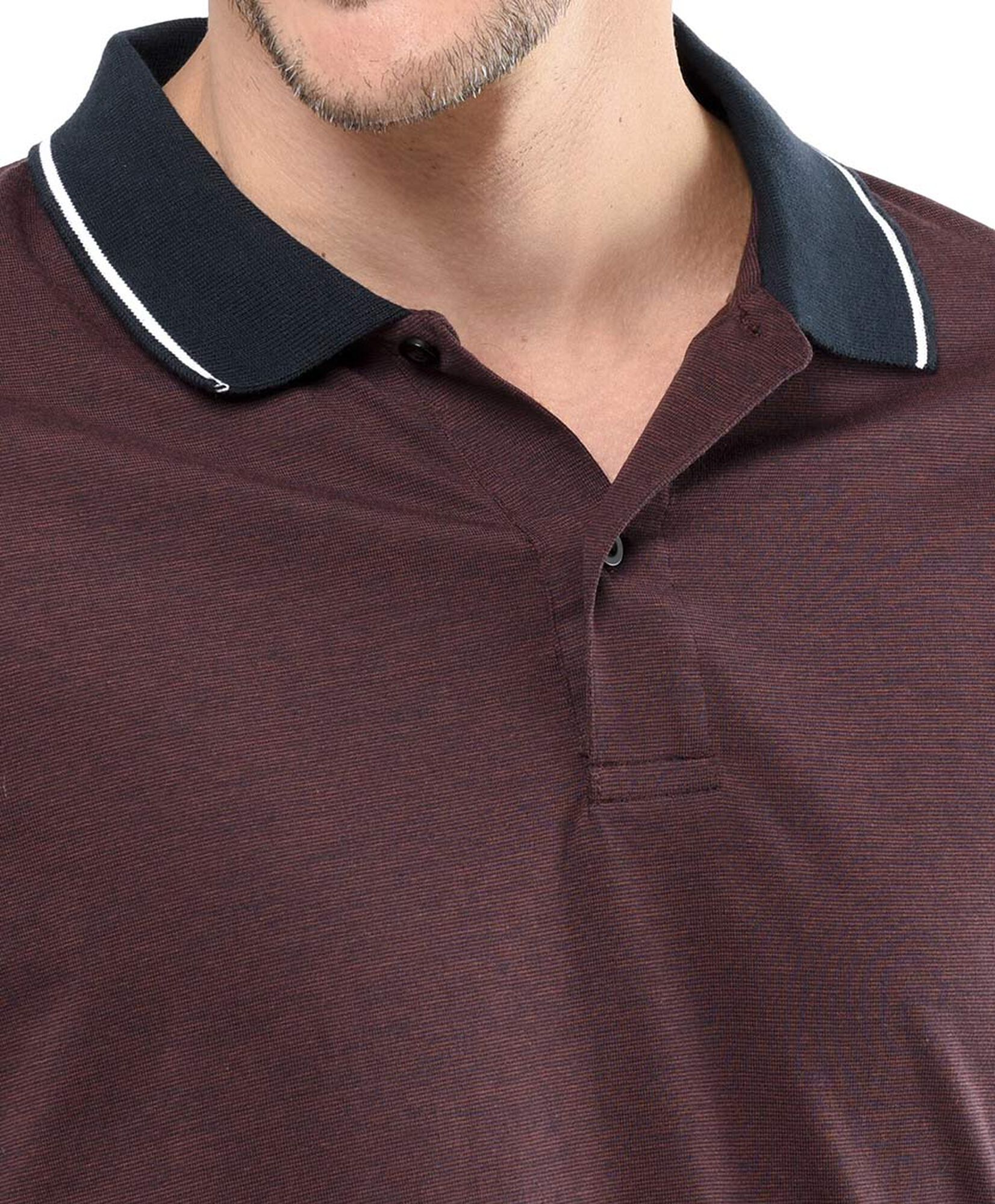 Polera hombre polo burdeo manga larga Polera hombre polo burdeo manga larga