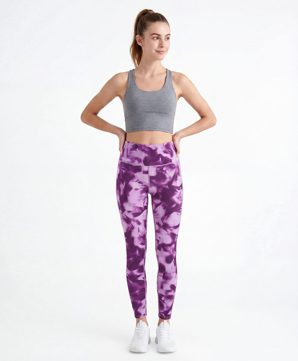 Calza deportiva mujer print lila