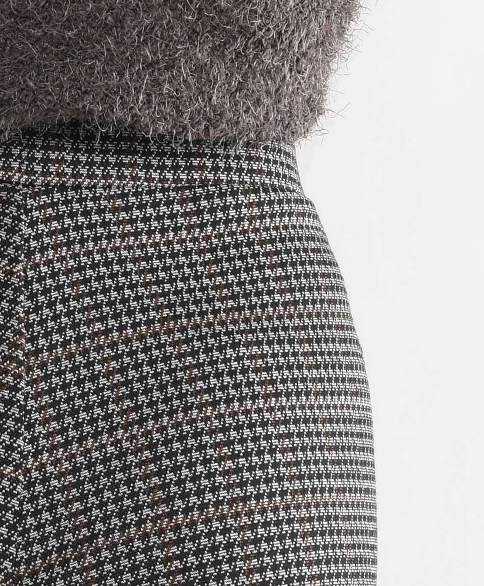 Pantalón mujer pied de poule flare Pantalón mujer pied de poule flare