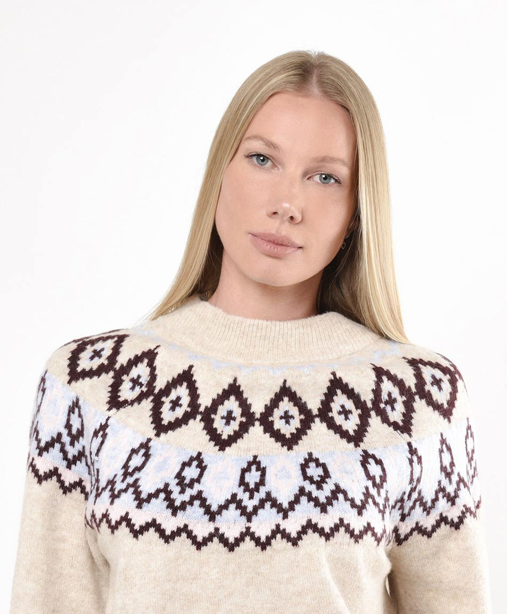 Sweater mujer nórdico beige Sweater mujer nórdico beige