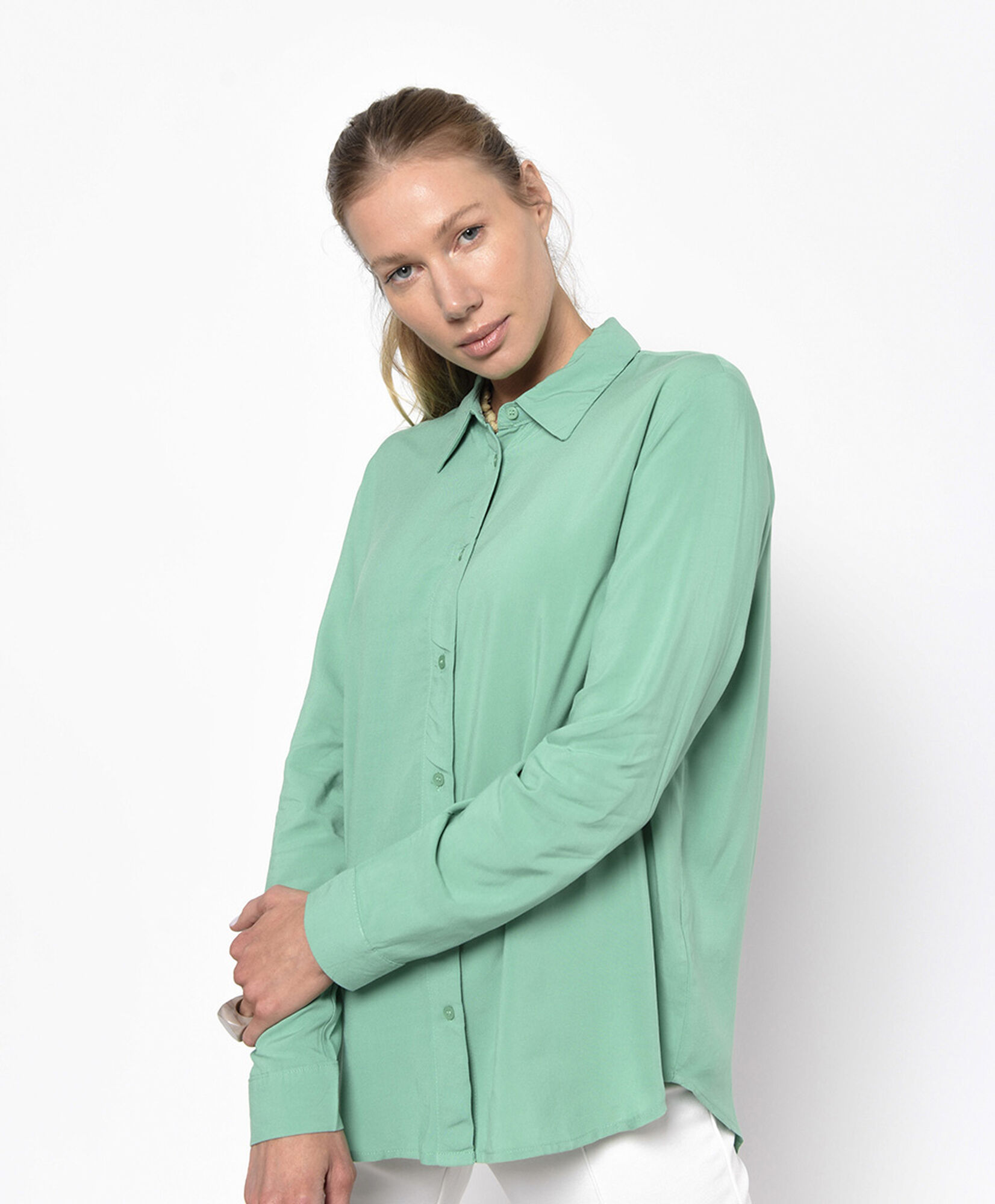 Blusa mujer lisa verde Blusa mujer lisa verde
