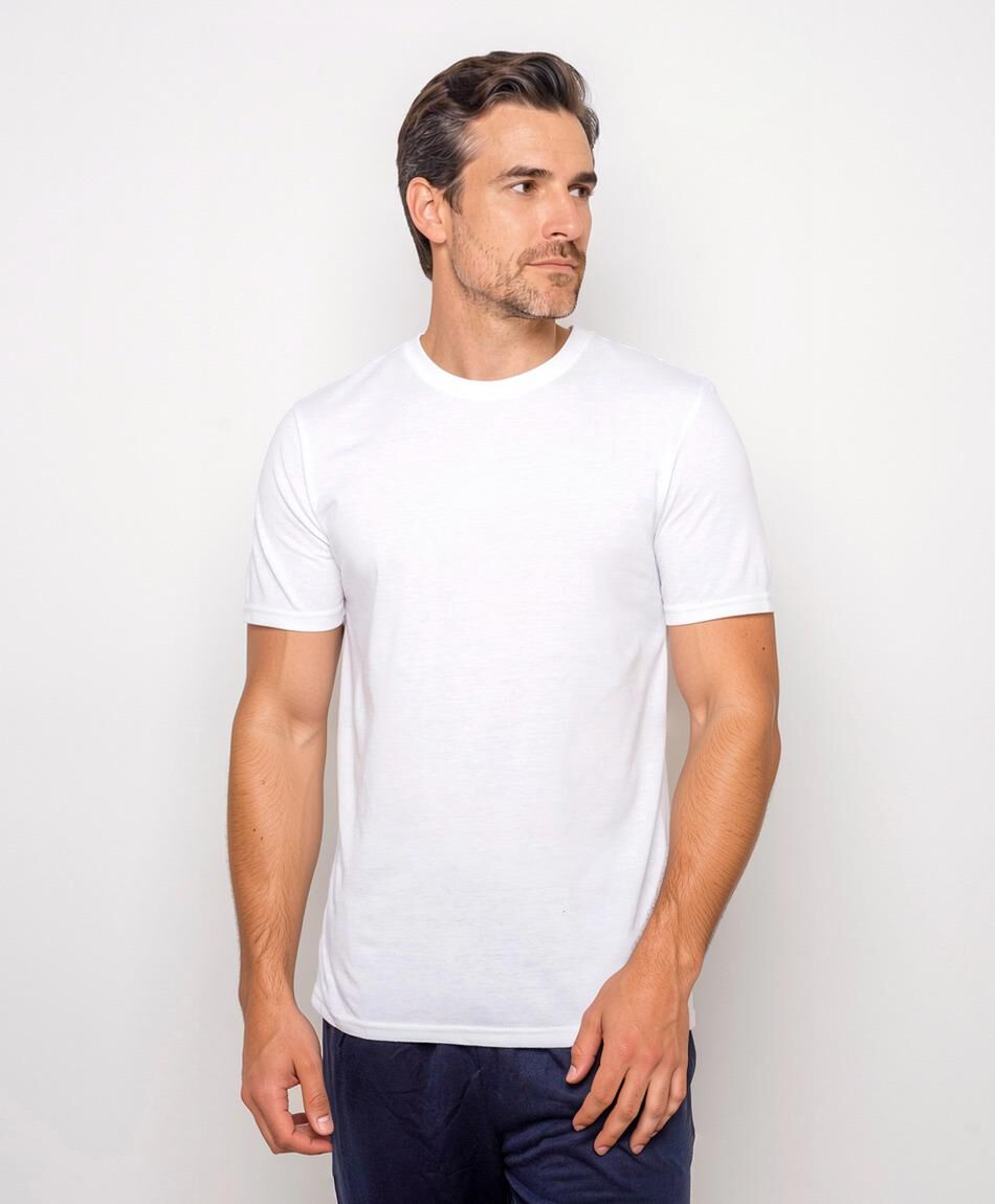 Pack 2 camisetas hombre lisas manga corta