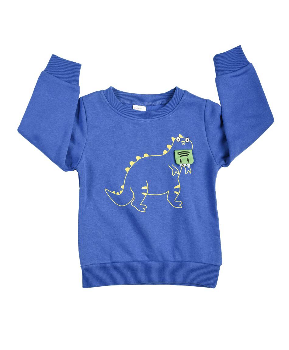 Set buzo beb&eacute; dinosaurio franjas