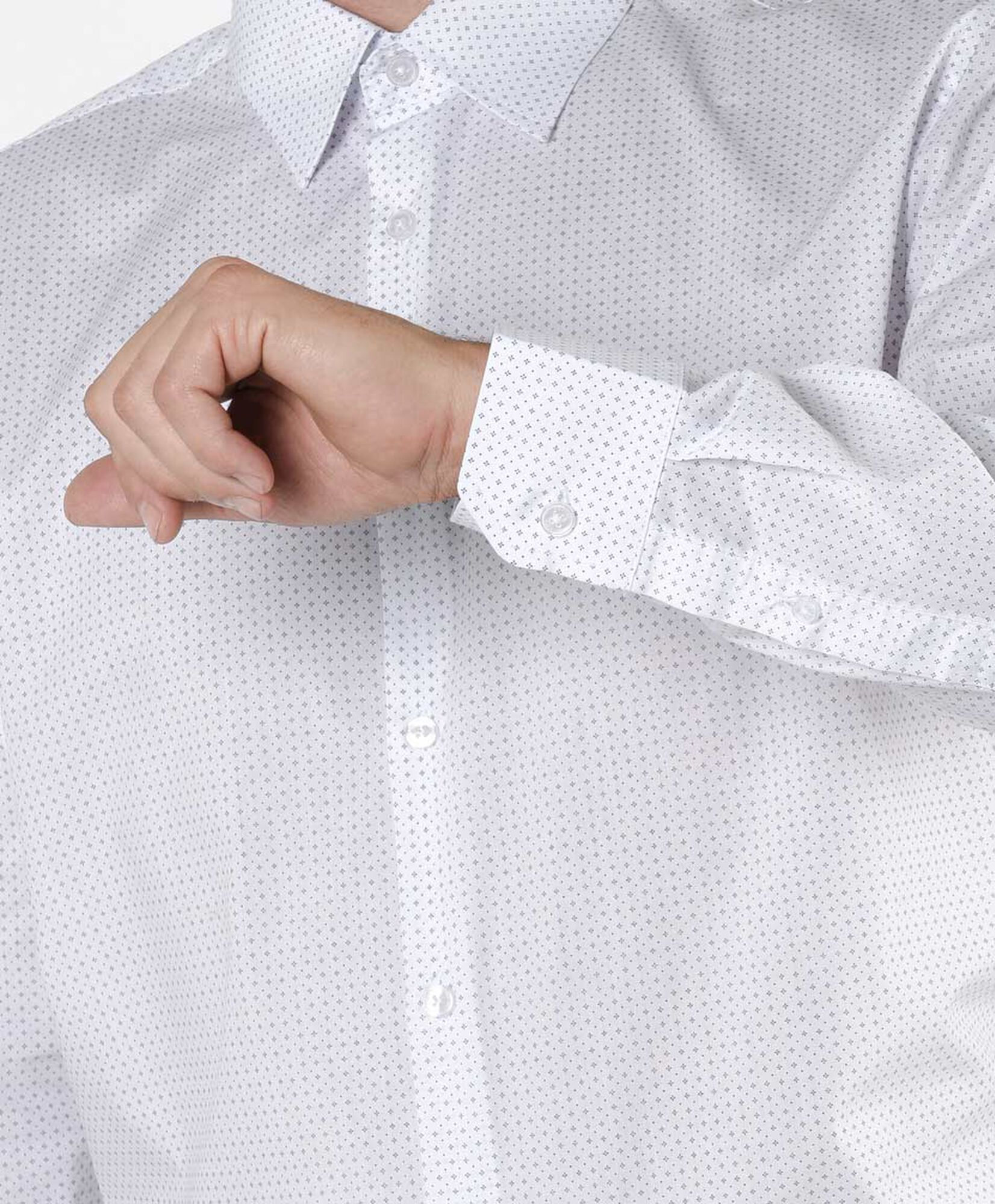 Camisa hombre puntitos blanca Camisa hombre puntitos blanca