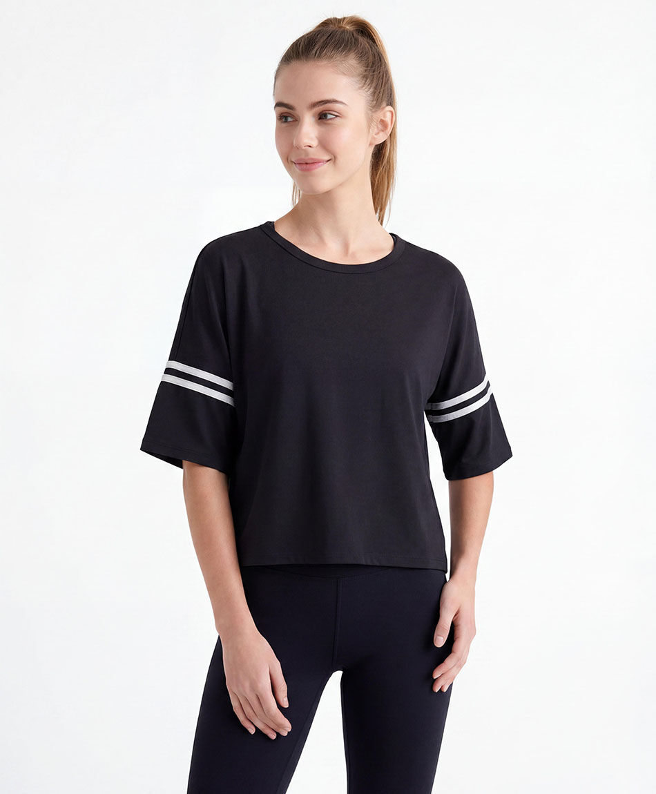 Polera deportiva mujer doble l&iacute;nea
