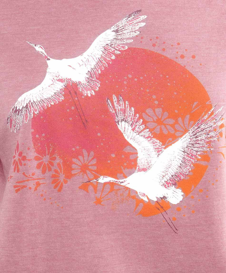 Polera mujer gr&aacute;fica aves