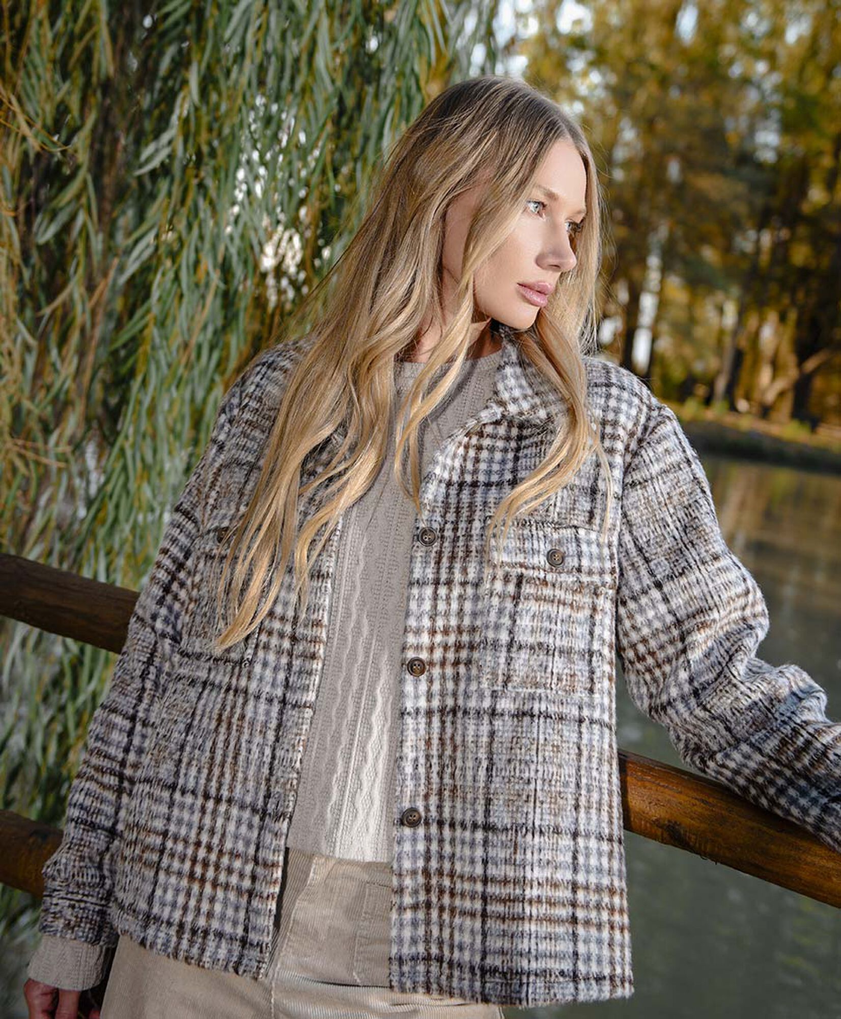 Chaqueta mujer escocesa Chaqueta mujer escocesa